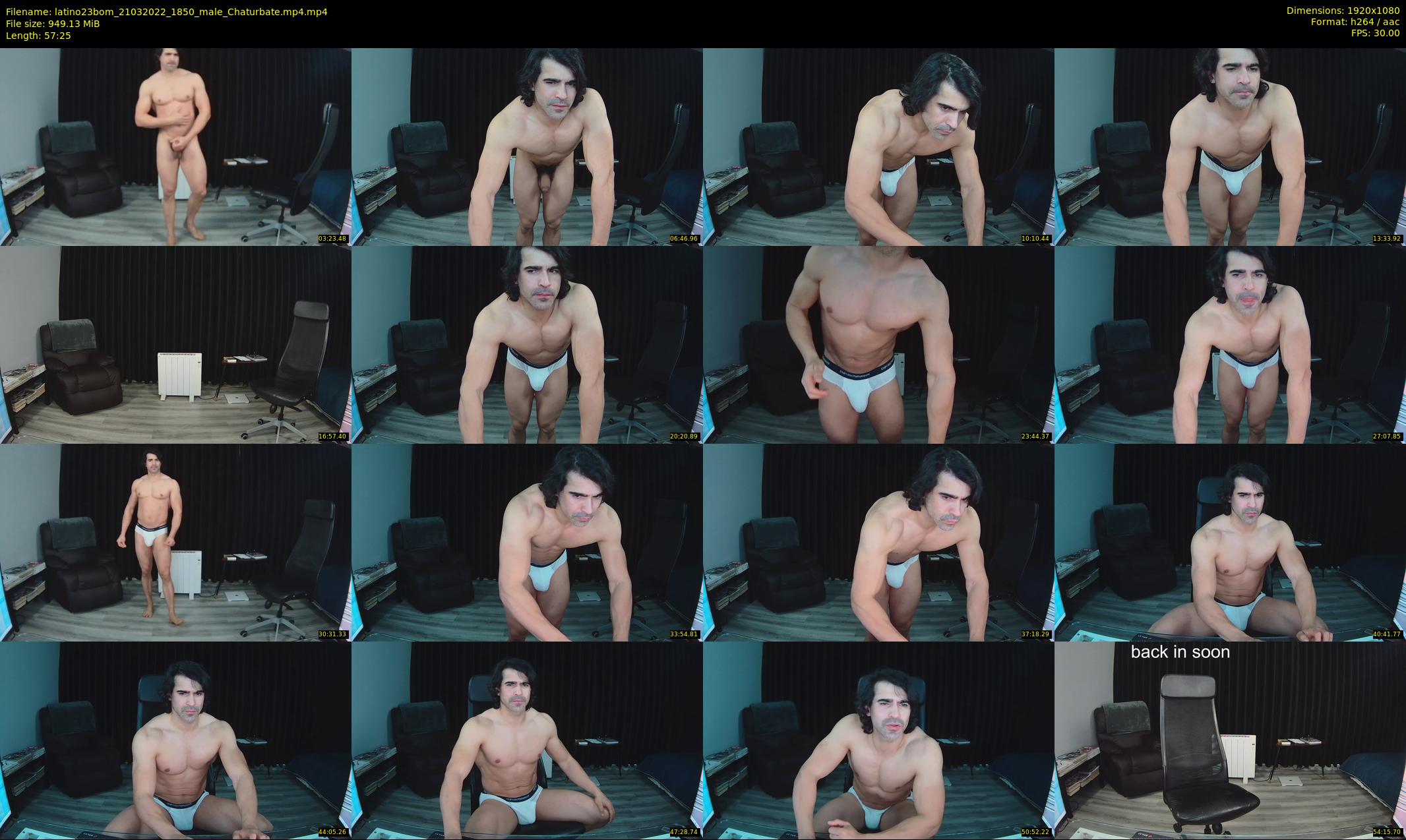 latino23bom — 58 minute Chaturbate male cam show recording, 1080p, Mar 21, 2022