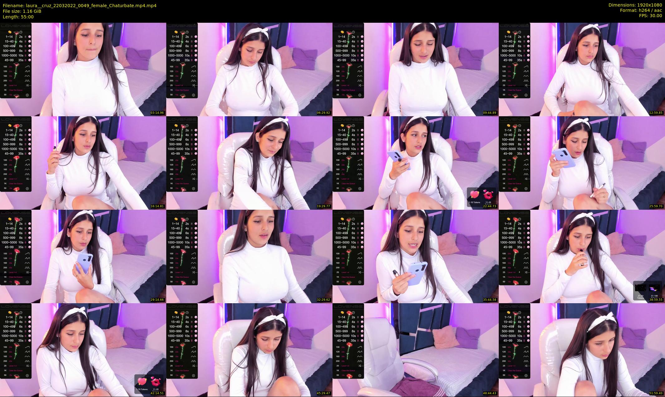 laura__cruz — 55 minute Chaturbate female cam show recording, 1080p, Mar 22, 2022