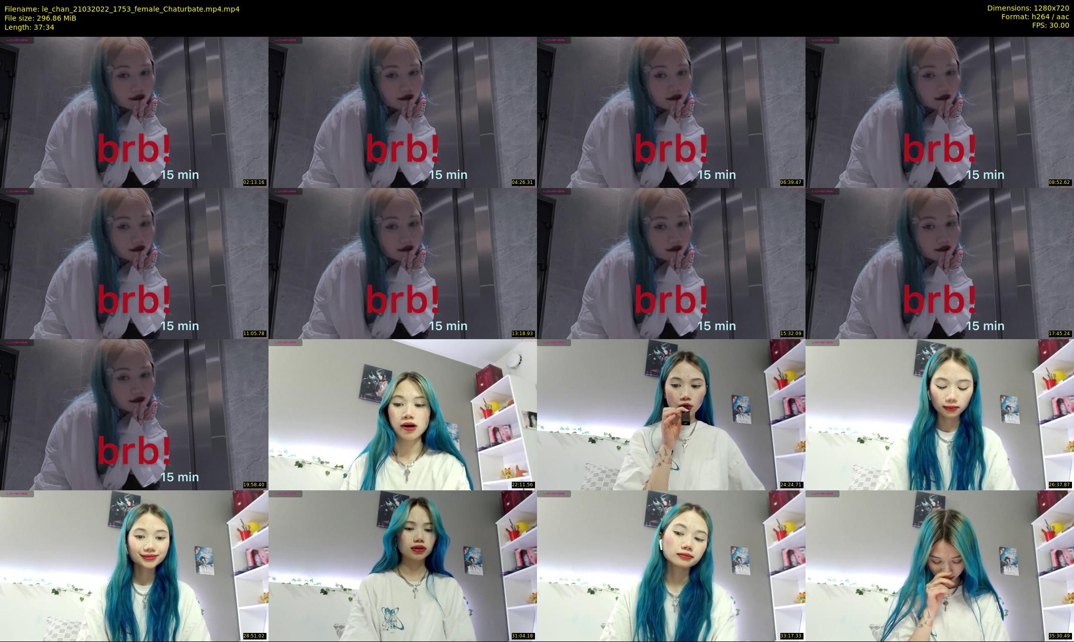le_chan — 38 minute Chaturbate female cam show recording, 720p, Mar 21, 2022