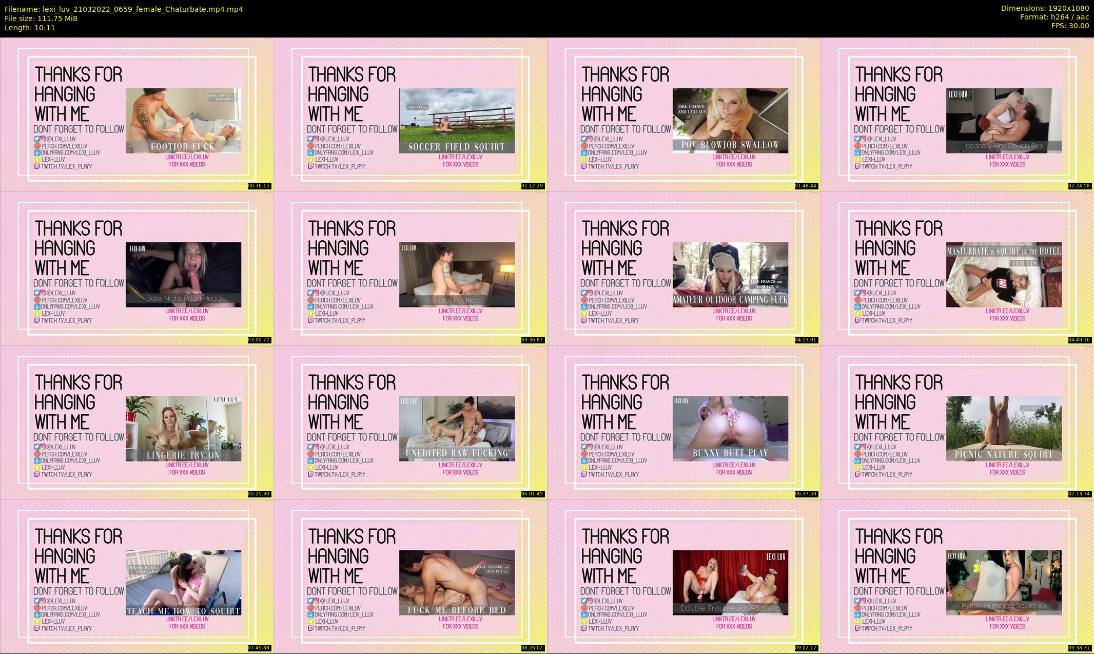lexi_luv — 11 minute Chaturbate female cam show recording, 1080p, Mar 21, 2022
