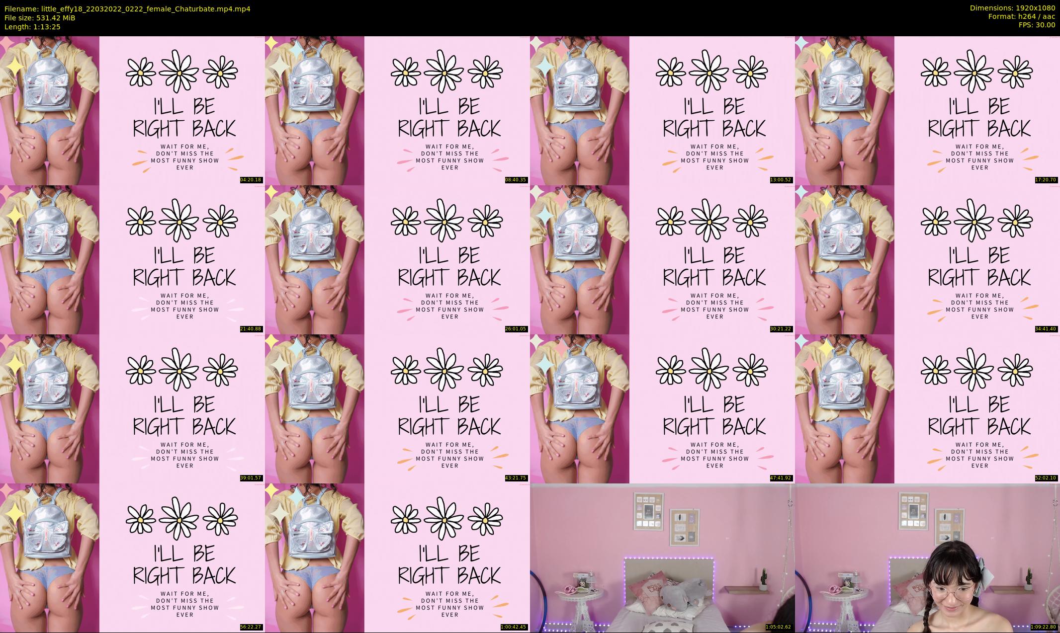 little_effy18 — 74 minute Chaturbate female cam show recording, 1080p, Mar 22, 2022
