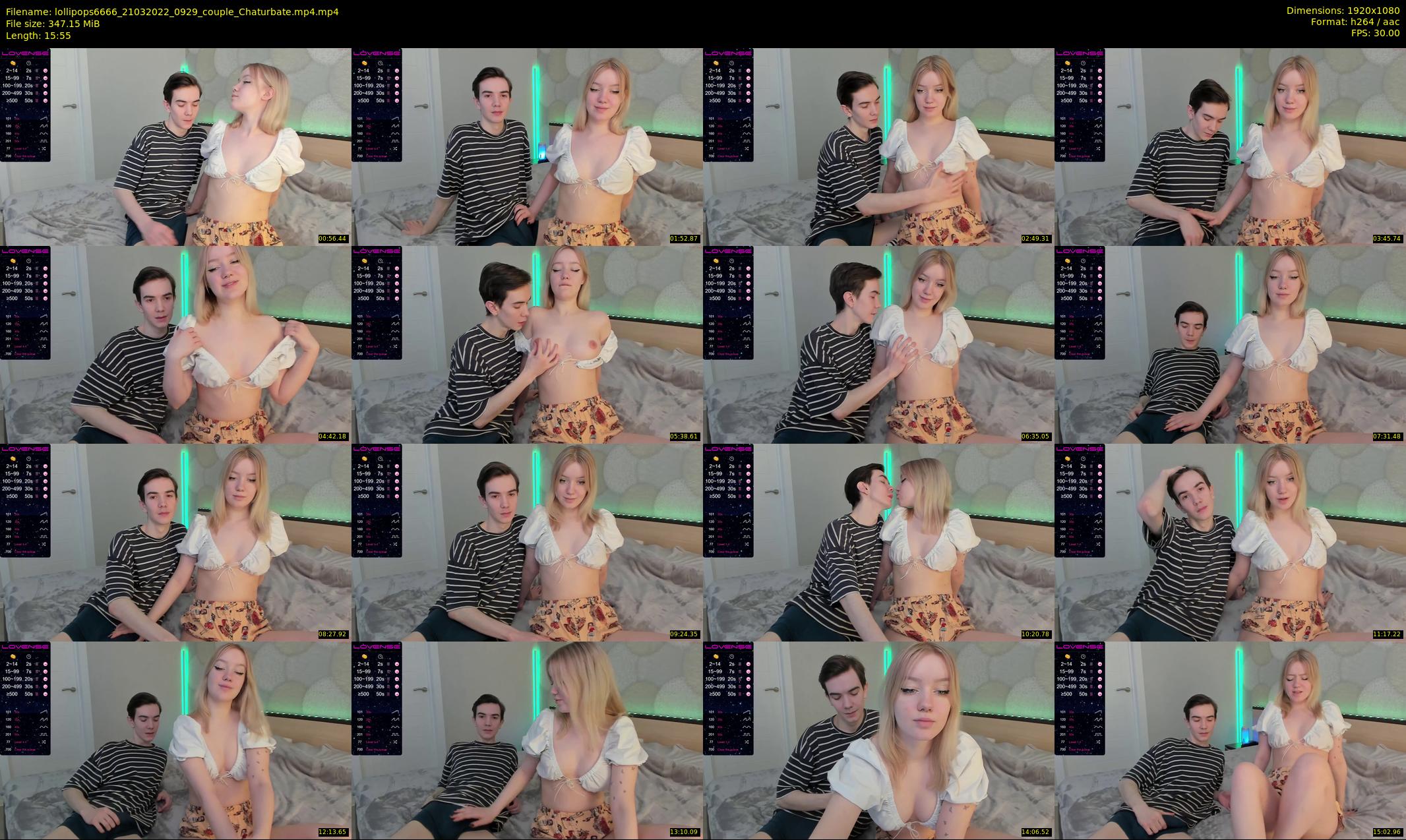 lollipops6666 — 16 minute Chaturbate couple cam show recording, 1080p, Mar 21, 2022