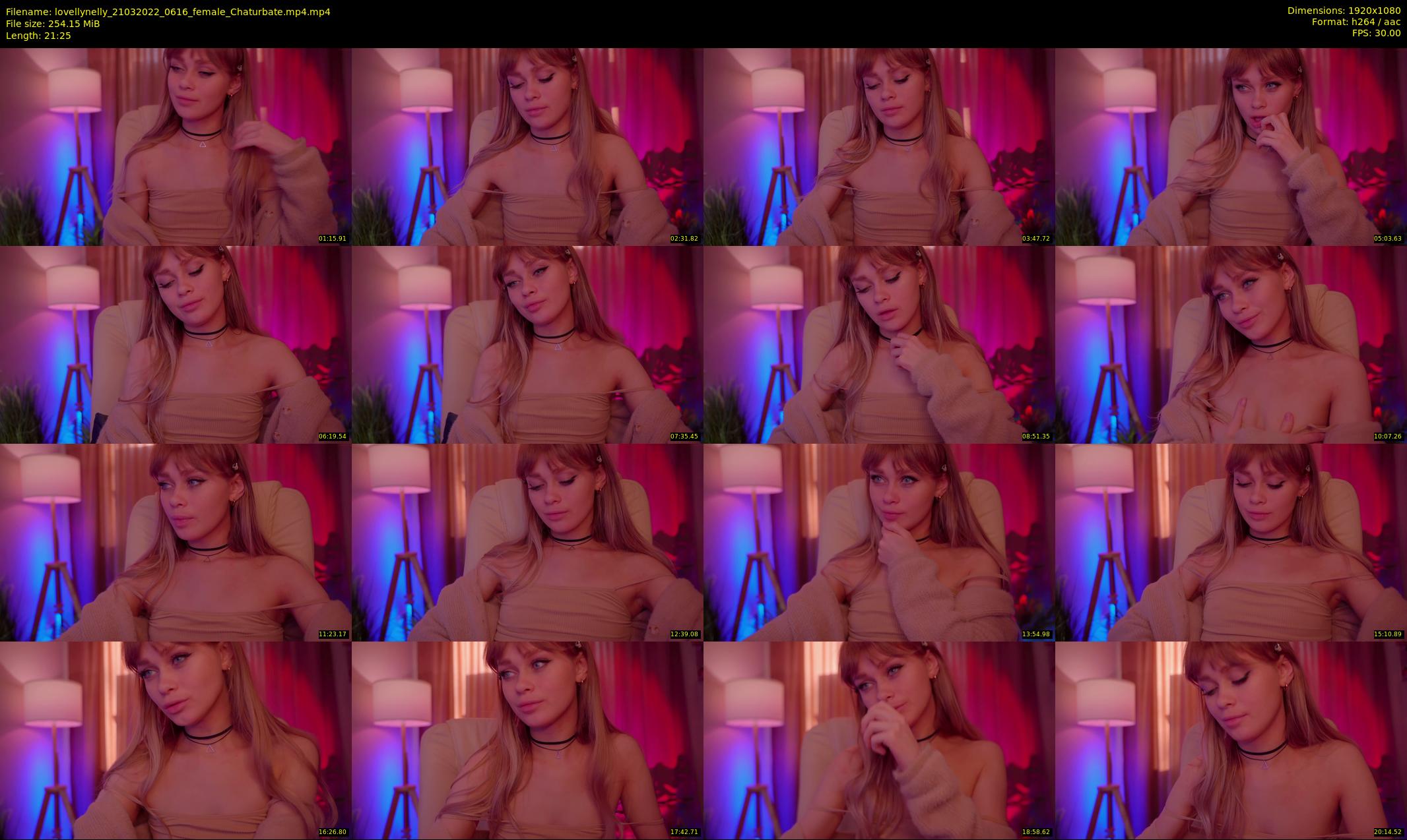 lovellynelly — 22 minute Chaturbate female cam show recording, 1080p, Mar 21, 2022