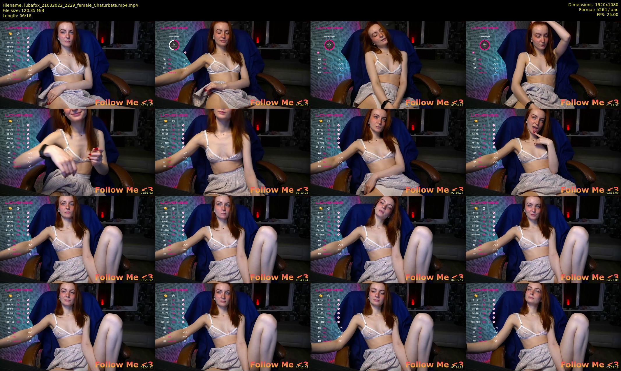 lubafox — 7 minute Chaturbate female cam show recording, 1080p, Mar 21, 2022