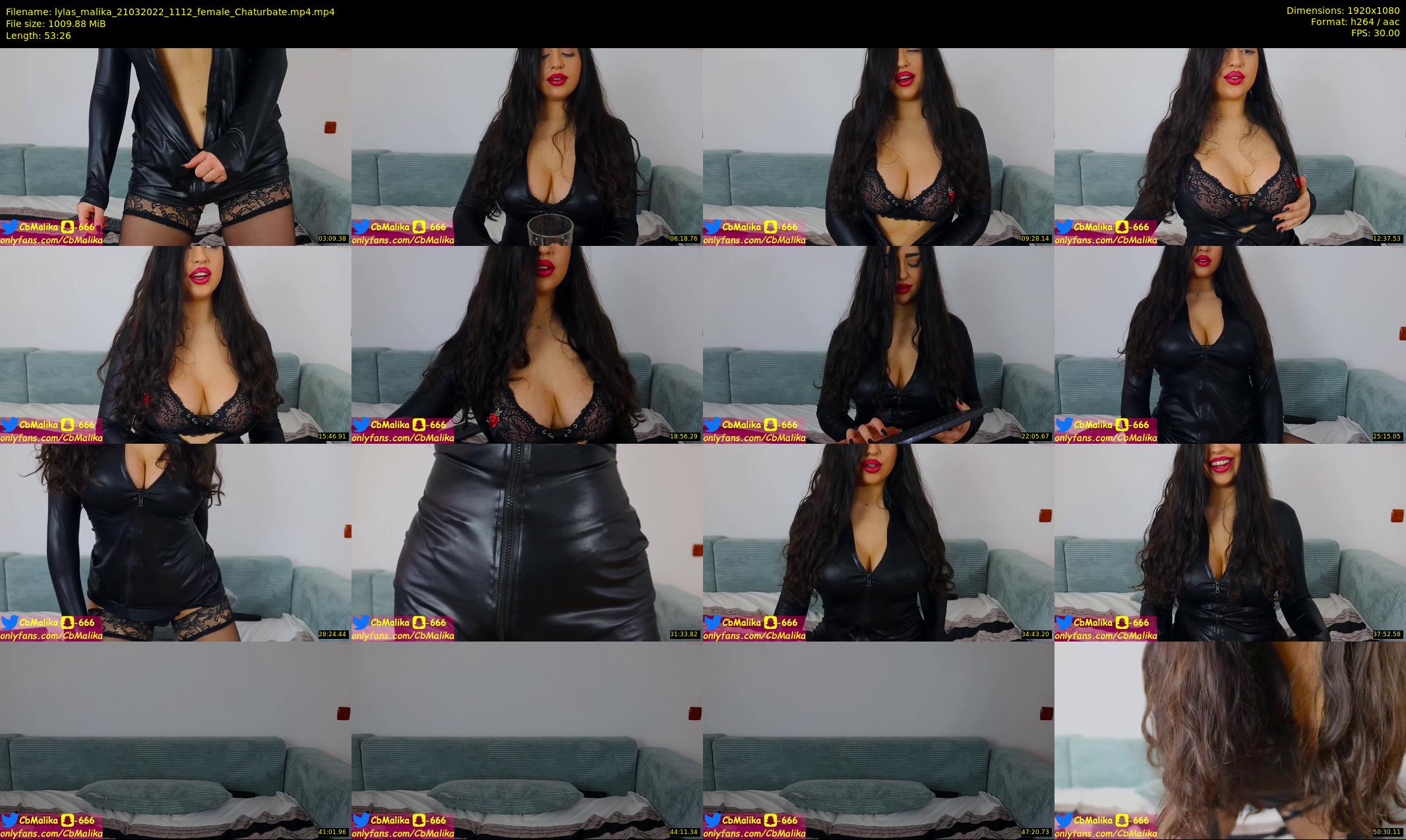 lylas_malika — 54 minute Chaturbate female cam show recording, 1080p, Mar 21, 2022