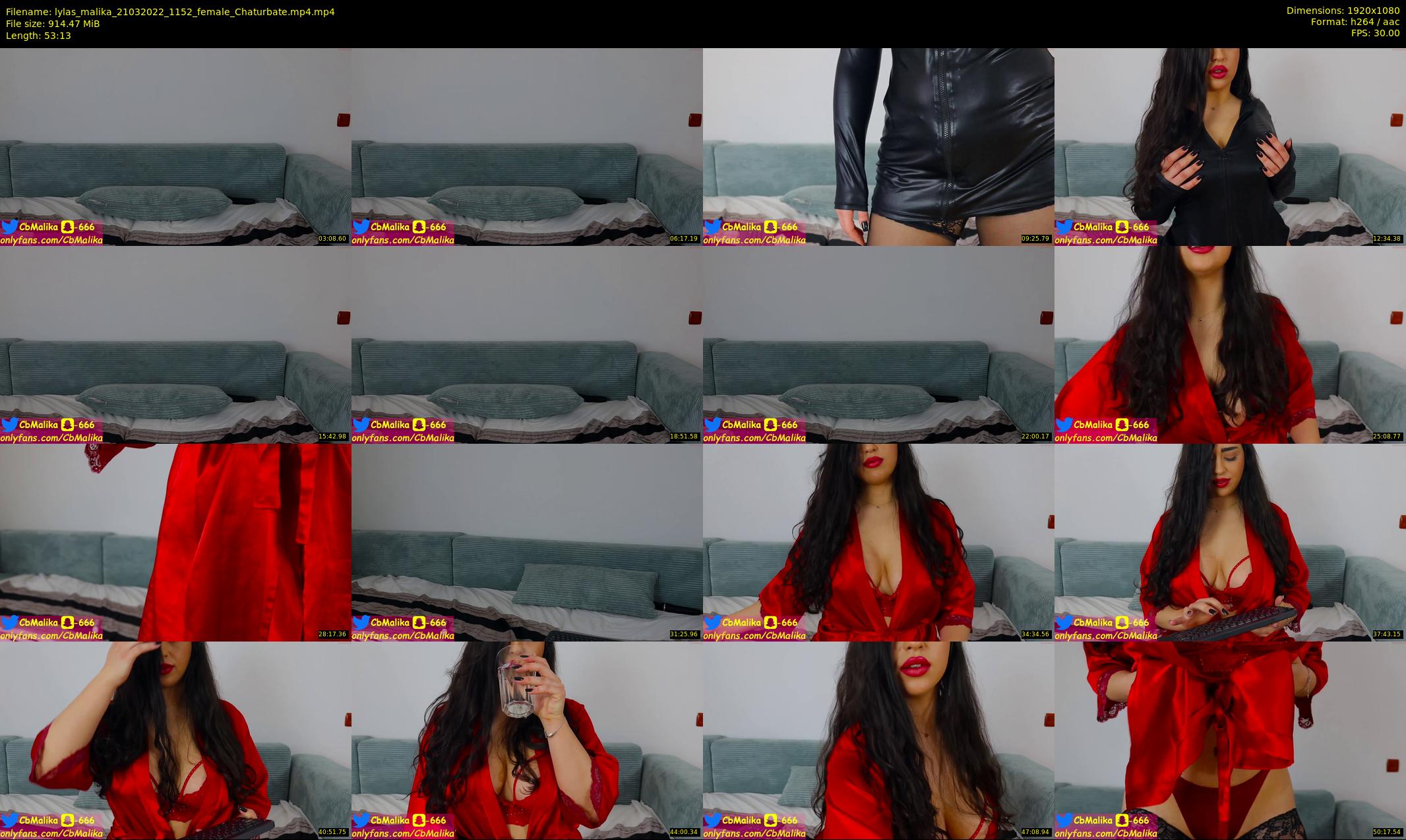 lylas_malika — 54 minute Chaturbate female cam show recording, 1080p, Mar 21, 2022
