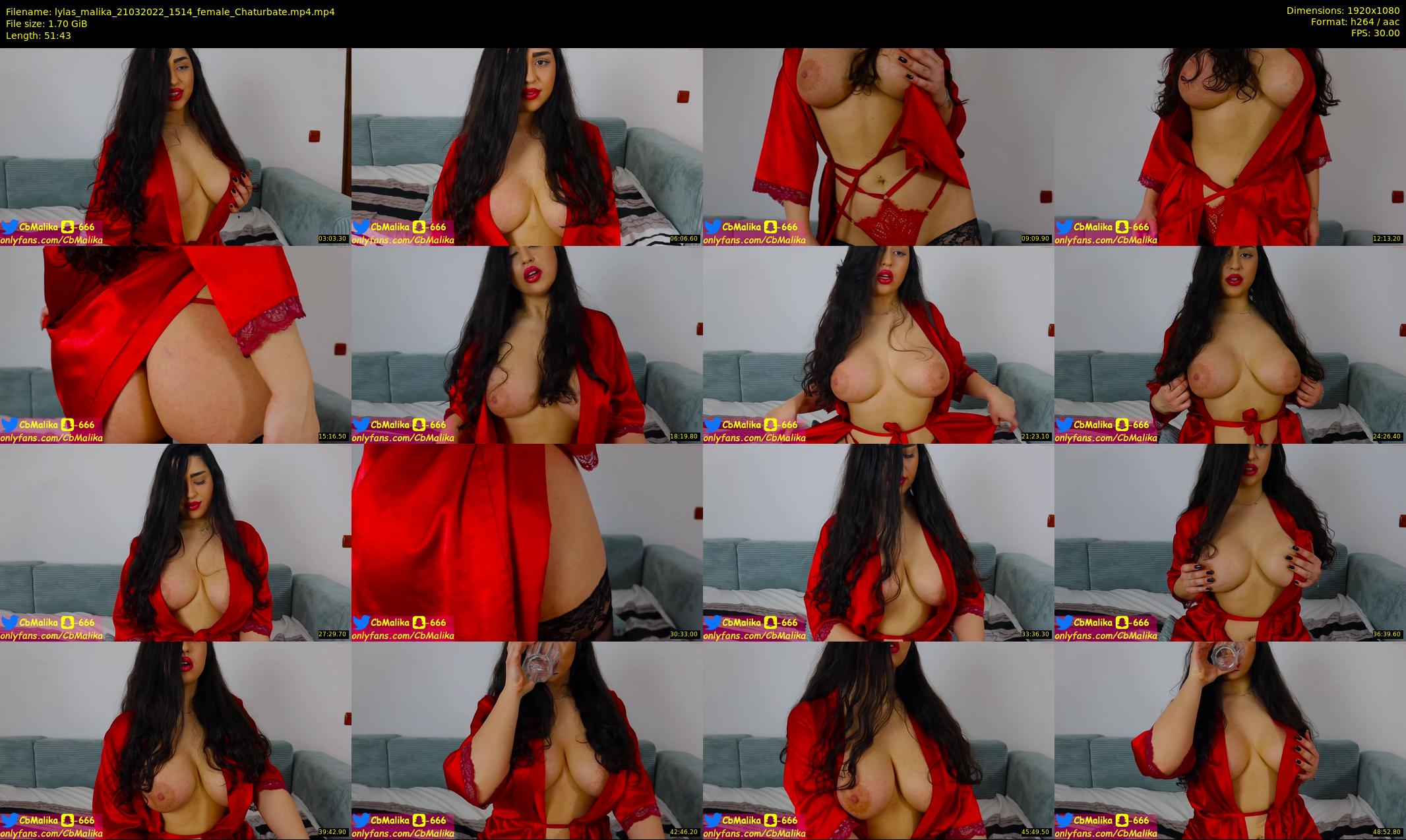 lylas_malika — 52 minute Chaturbate female cam show recording, 1080p, Mar 21, 2022
