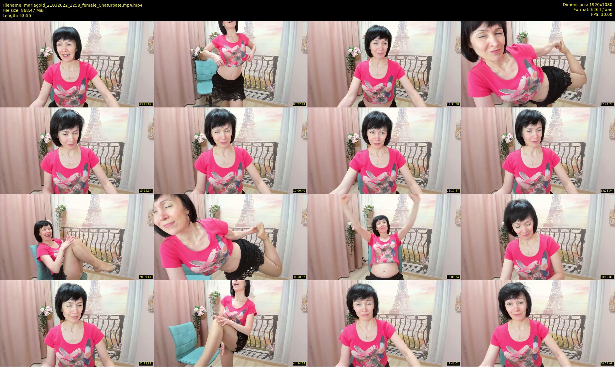 mariagold — 54 minute Chaturbate female cam show recording, 1080p, Mar 21, 2022