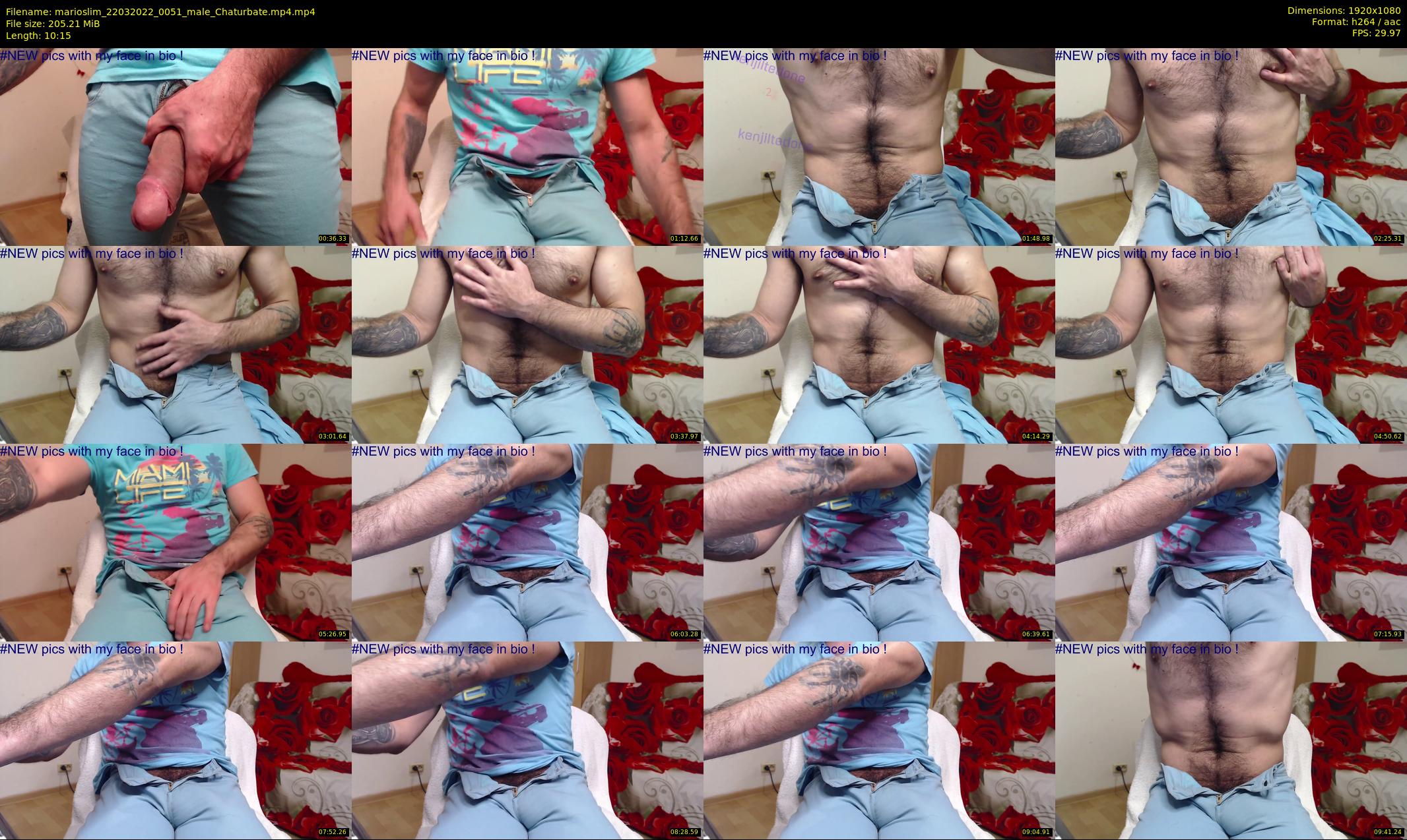 marioslim — 11 minute Chaturbate male cam show recording, 1080p, Mar 22, 2022