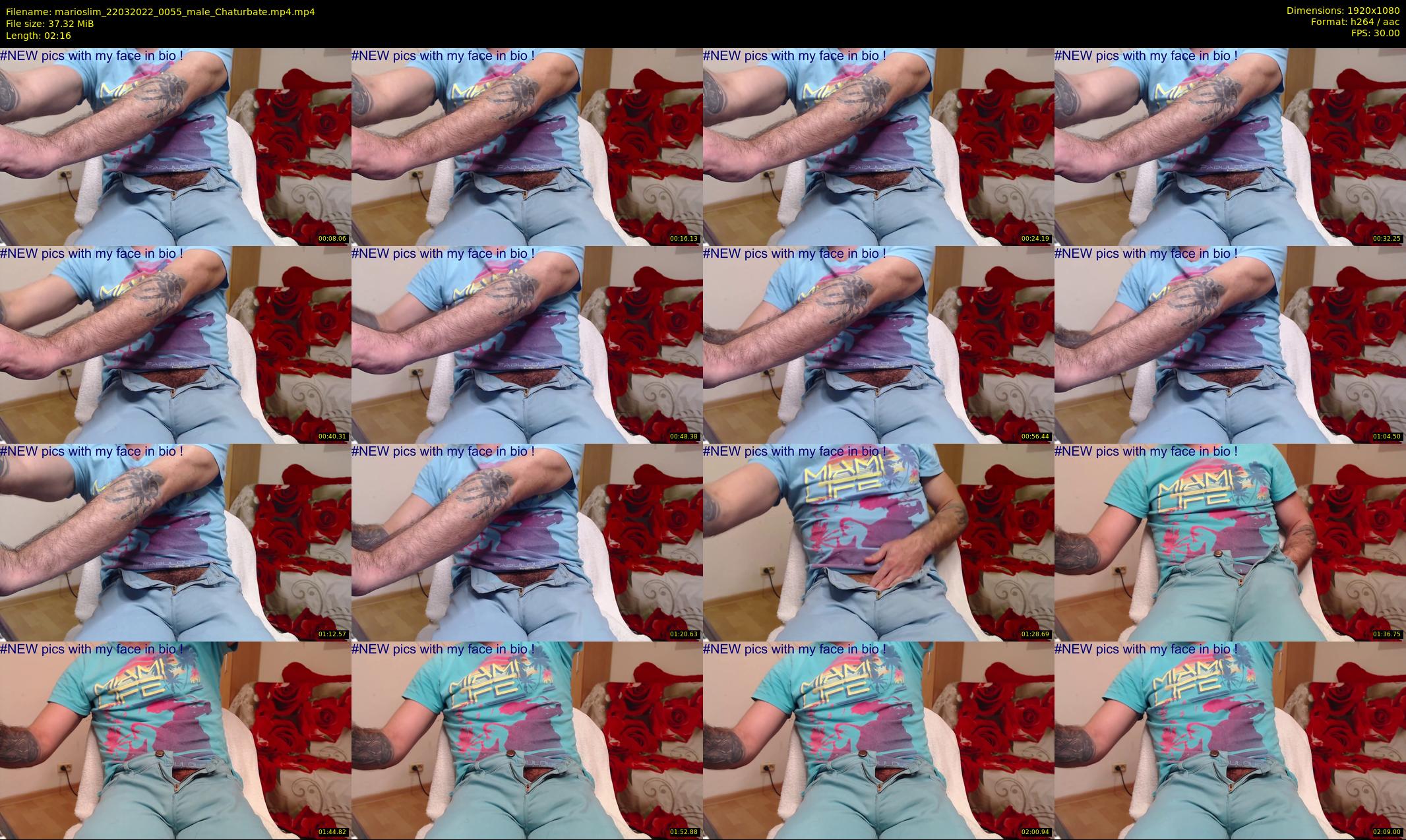 marioslim — 3 minute Chaturbate male cam show recording, 1080p, Mar 22, 2022