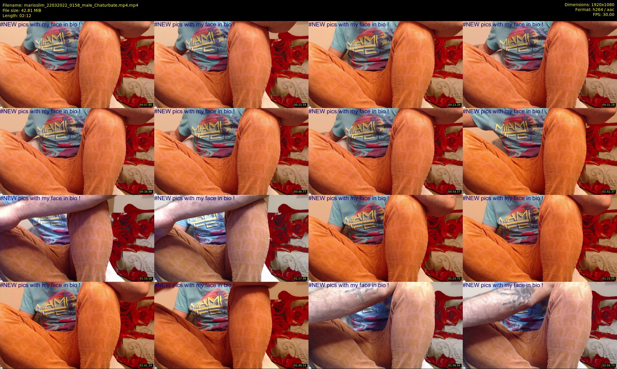 marioslim — 3 minute Chaturbate male cam show recording, 1080p, Mar 22, 2022