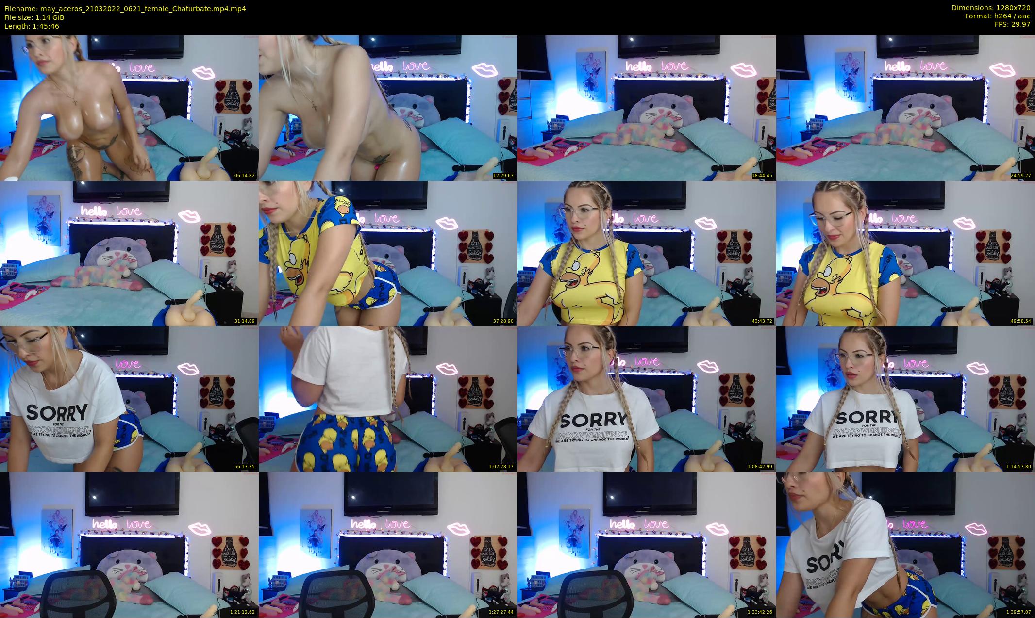 may_aceros — 106 minute Chaturbate female cam show recording, 720p, Mar 21, 2022