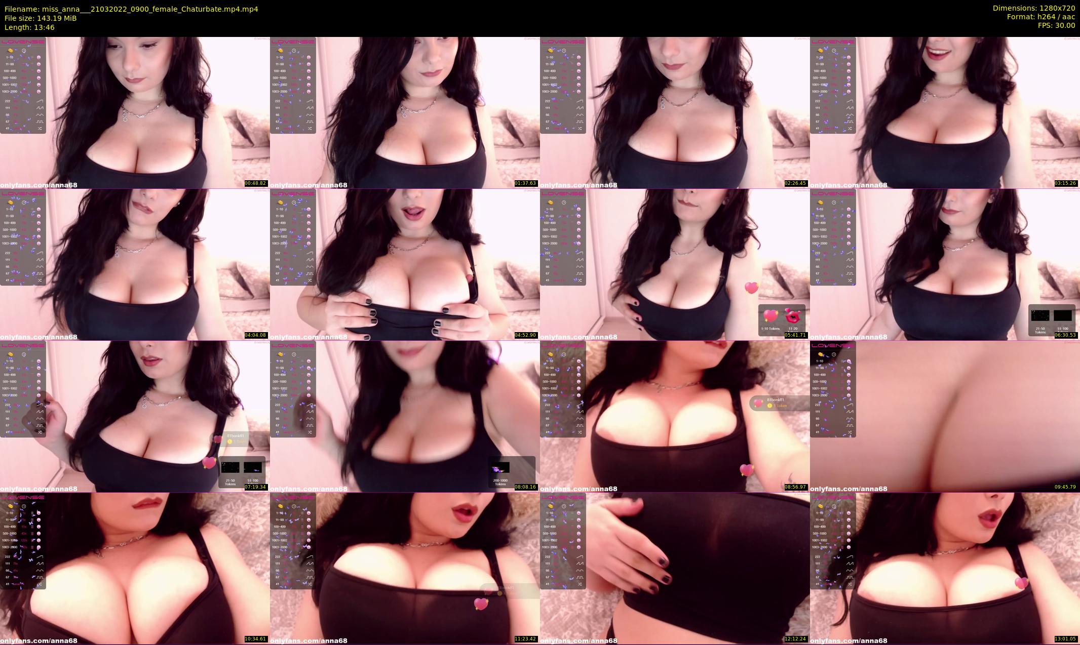 miss_anna__ — 14 minute Chaturbate female cam show recording, 720p, Mar 21, 2022
