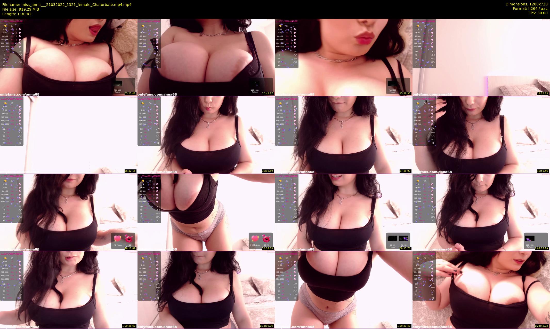 miss_anna__ — 91 minute Chaturbate female cam show recording, 720p, Mar 21, 2022
