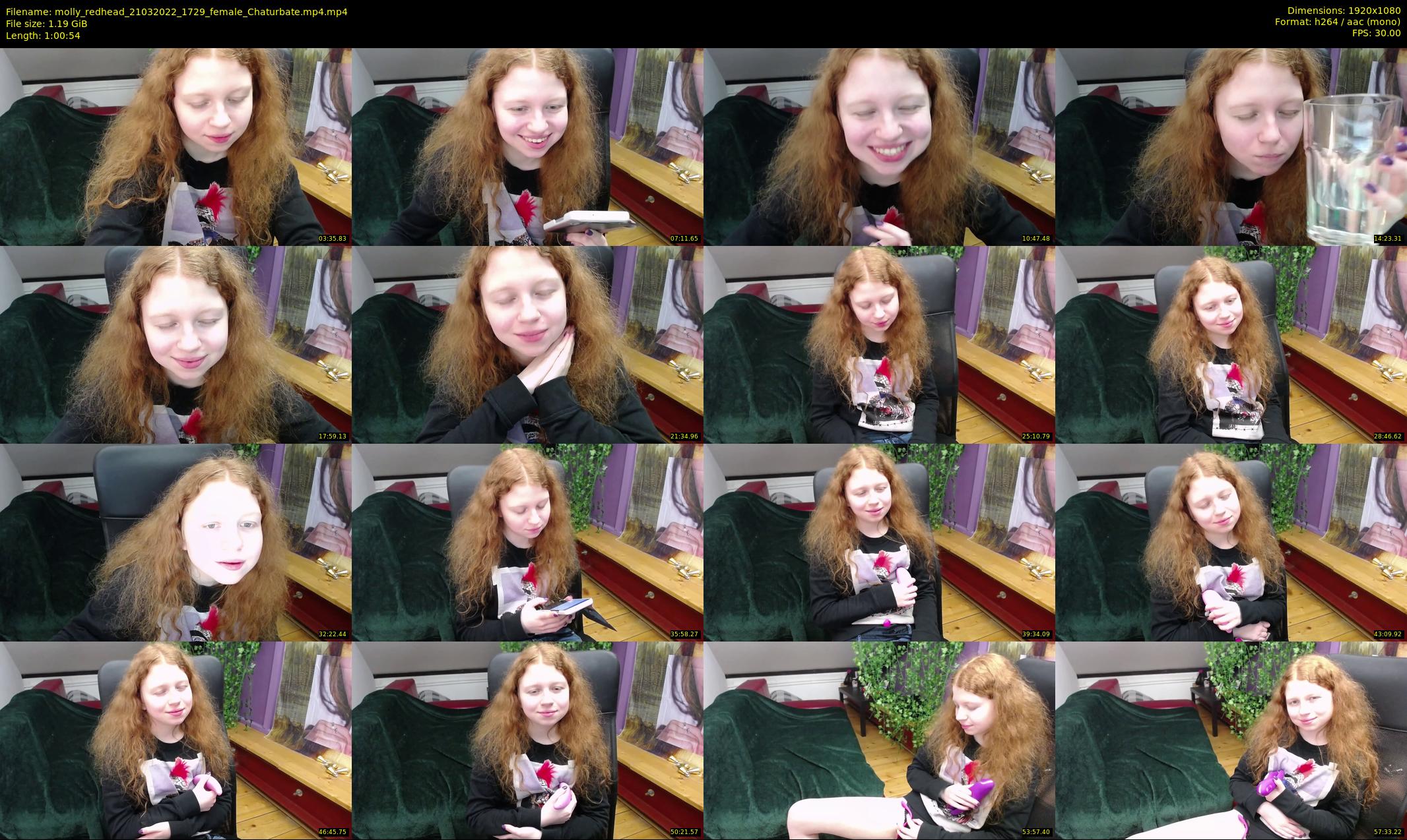 molly_redhead — 61 minute Chaturbate female cam show recording, 1080p, Mar 21, 2022