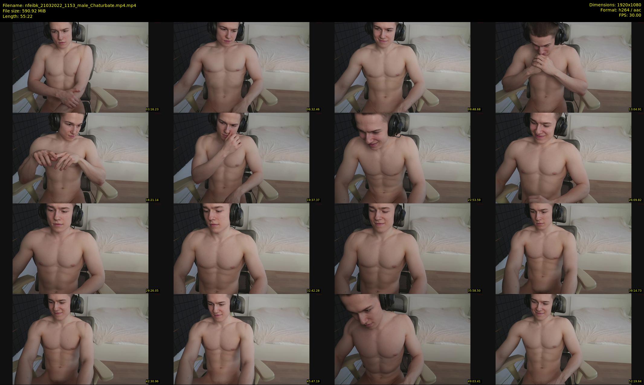 nfeibk — 56 minute Chaturbate male cam show recording, 1080p, Mar 21, 2022