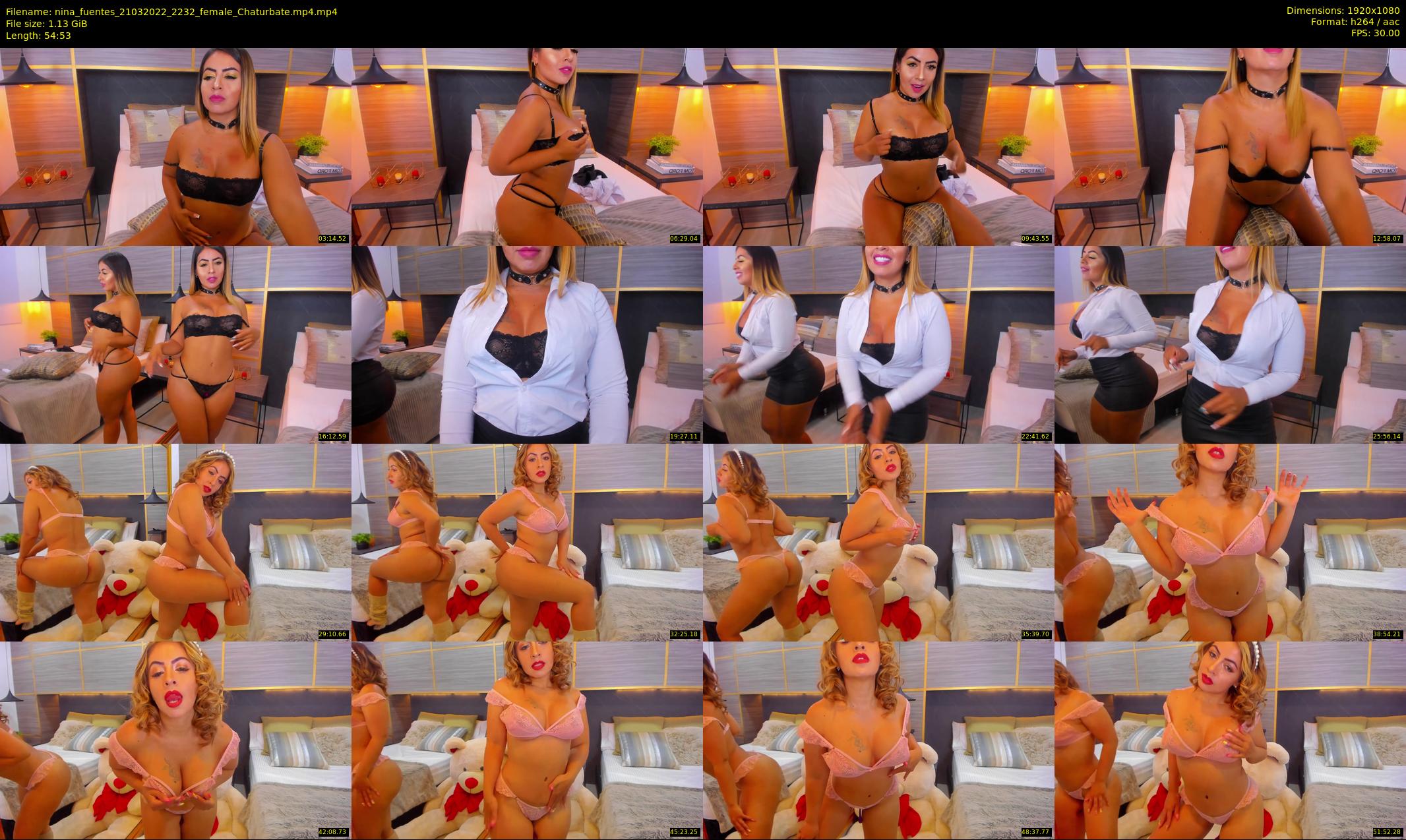 nina_fuentes — 55 minute Chaturbate female cam show recording, 1080p, Mar 21, 2022