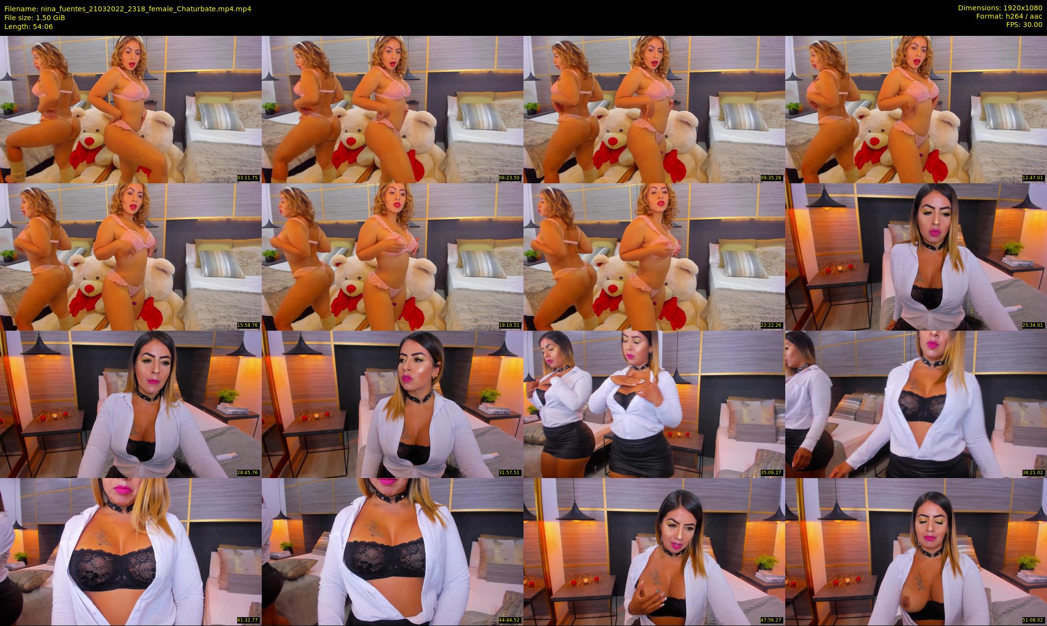nina_fuentes — 55 minute Chaturbate female cam show recording, 1080p, Mar 21, 2022