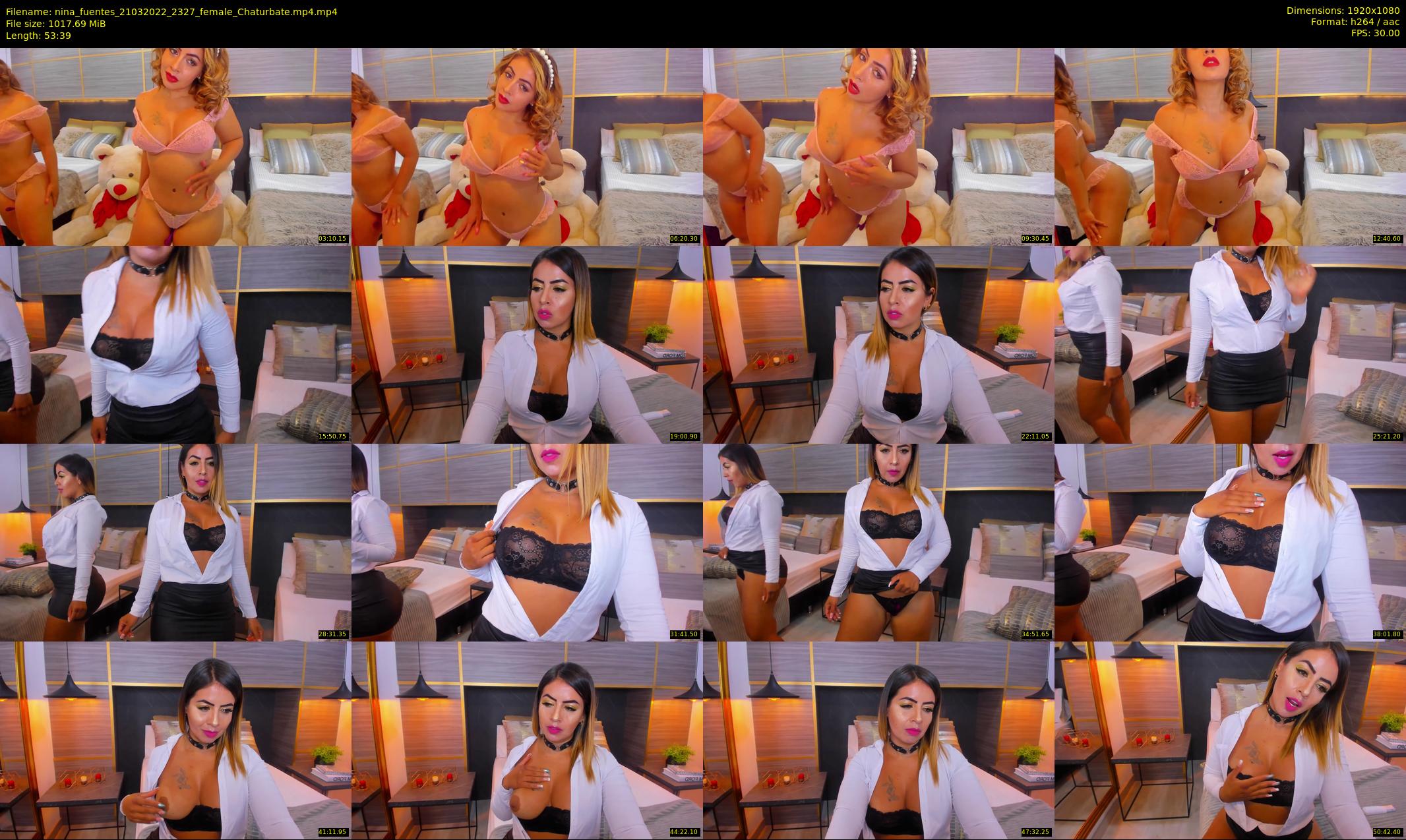nina_fuentes — 54 minute Chaturbate female cam show recording, 1080p, Mar 21, 2022