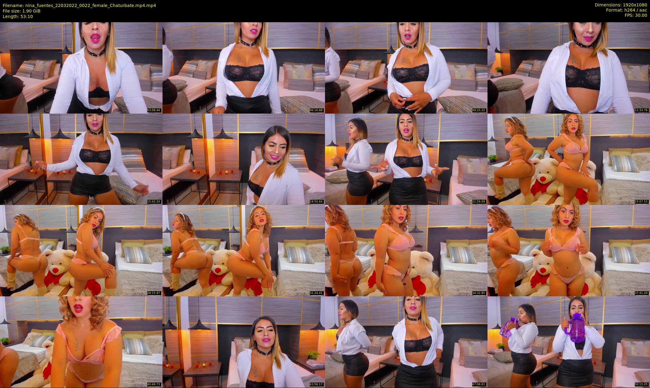 nina_fuentes — 54 minute Chaturbate female cam show recording, 1080p, Mar 22, 2022