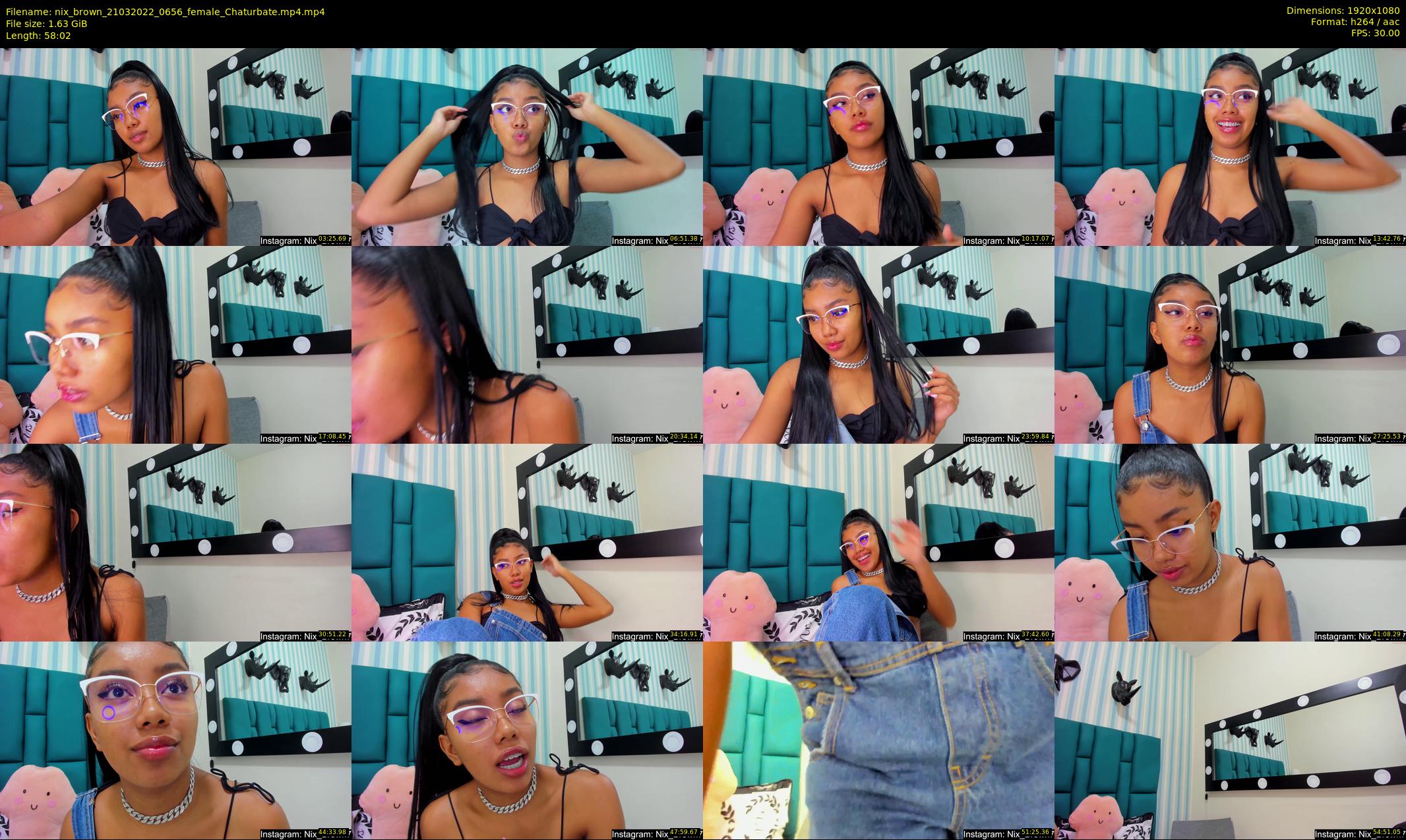 nix_brown — 59 minute Chaturbate female cam show recording, 1080p, Mar 21, 2022