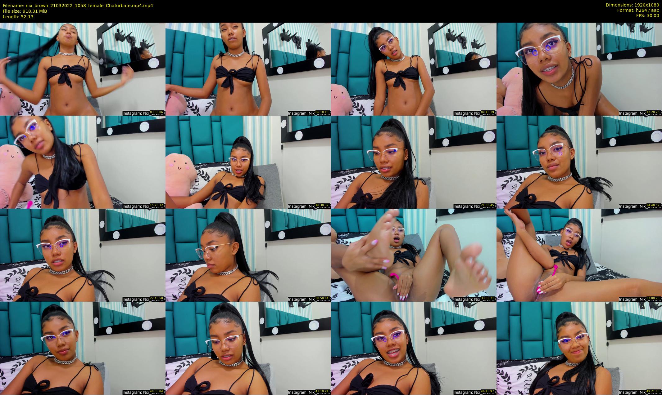 nix_brown — 53 minute Chaturbate female cam show recording, 1080p, Mar 21, 2022