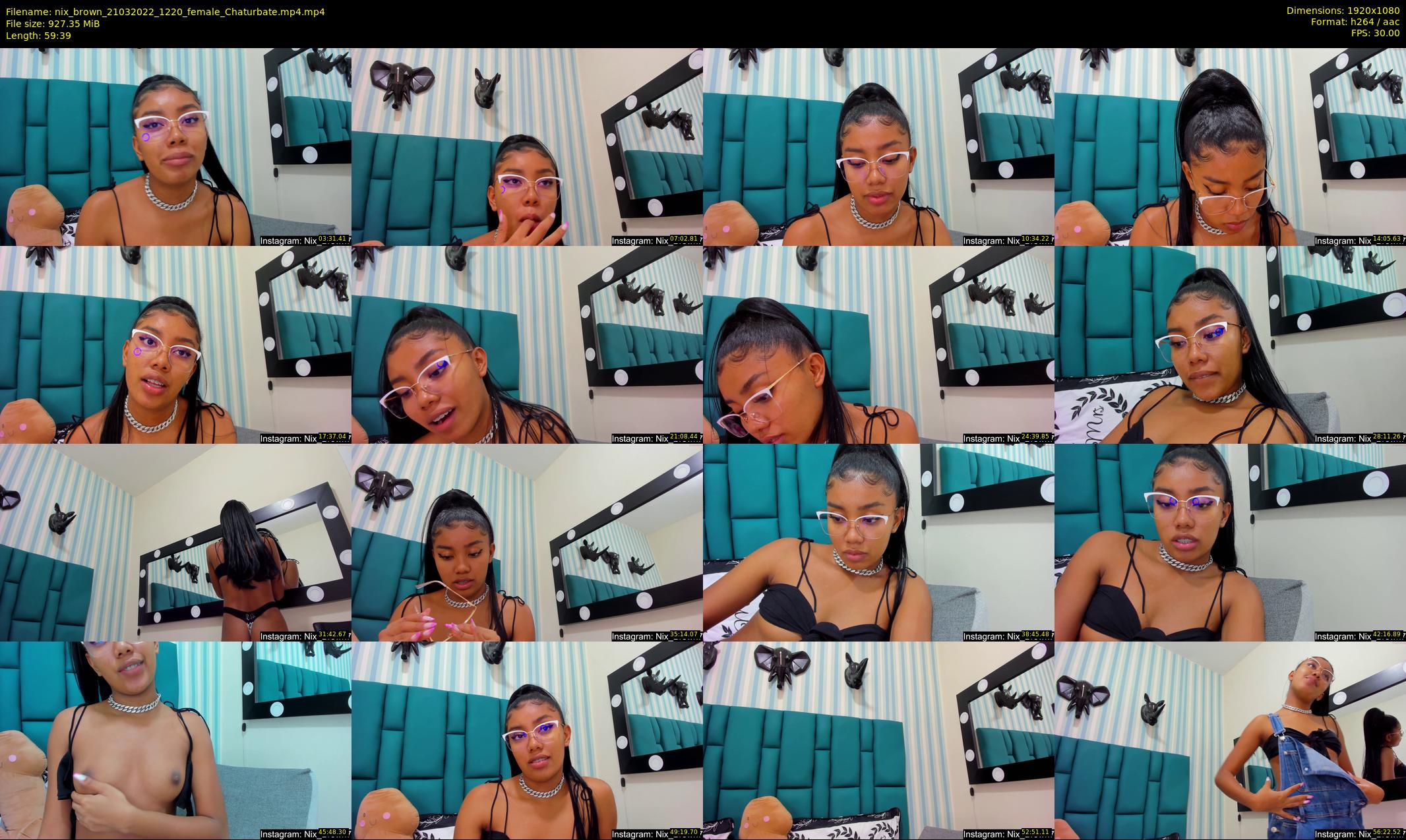nix_brown — 60 minute Chaturbate female cam show recording, 1080p, Mar 21, 2022