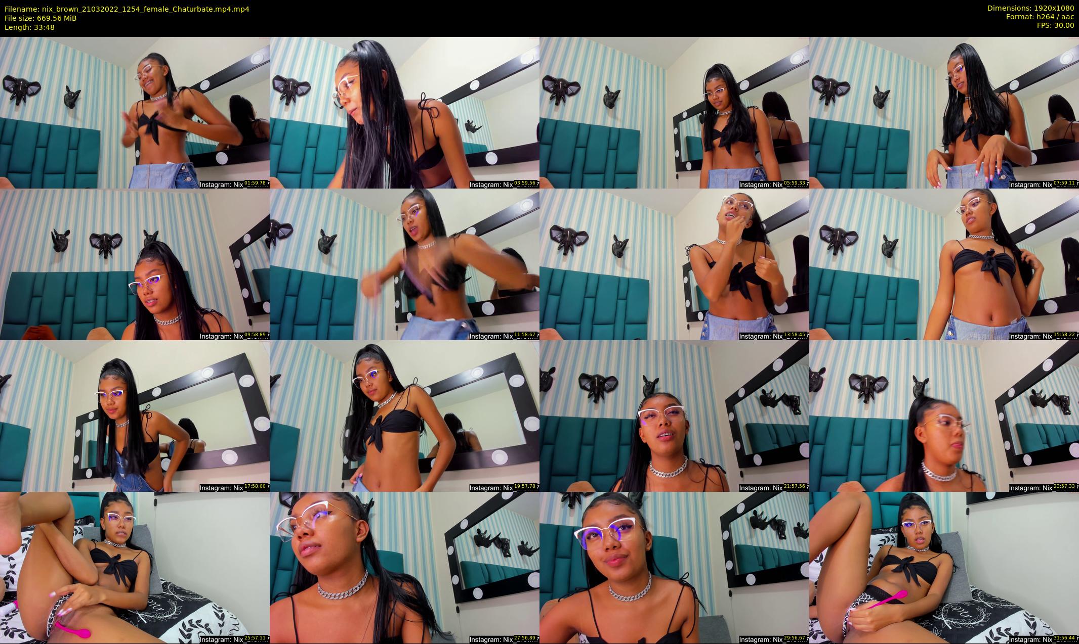 nix_brown — 34 minute Chaturbate female cam show recording, 1080p, Mar 21, 2022