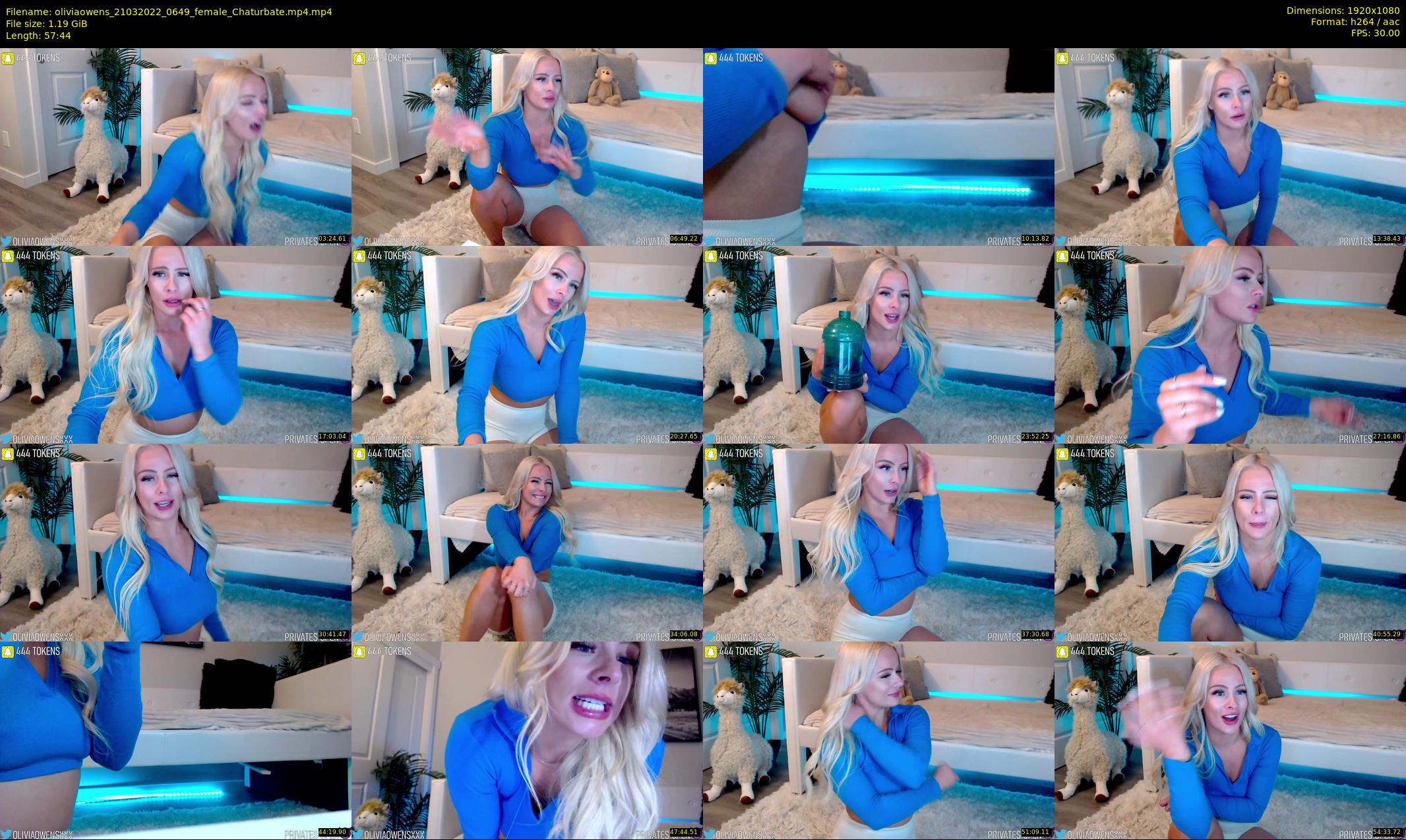 oliviaowens — 58 minute Chaturbate female cam show recording, 1080p, Mar 21, 2022