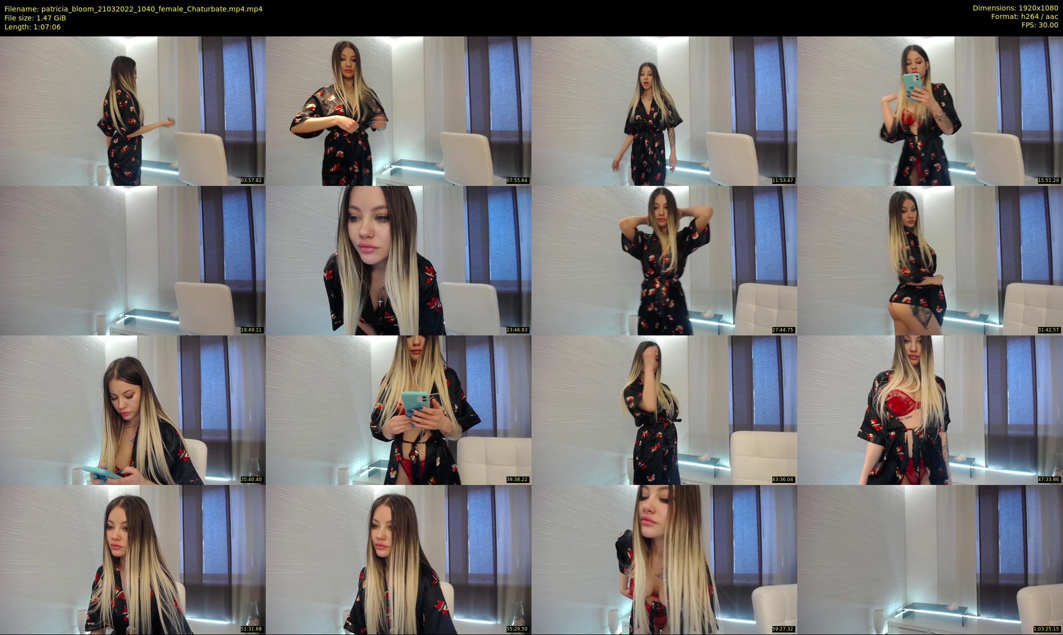 patricia_bloom — 68 minute Chaturbate female cam show recording, 1080p, Mar 21, 2022