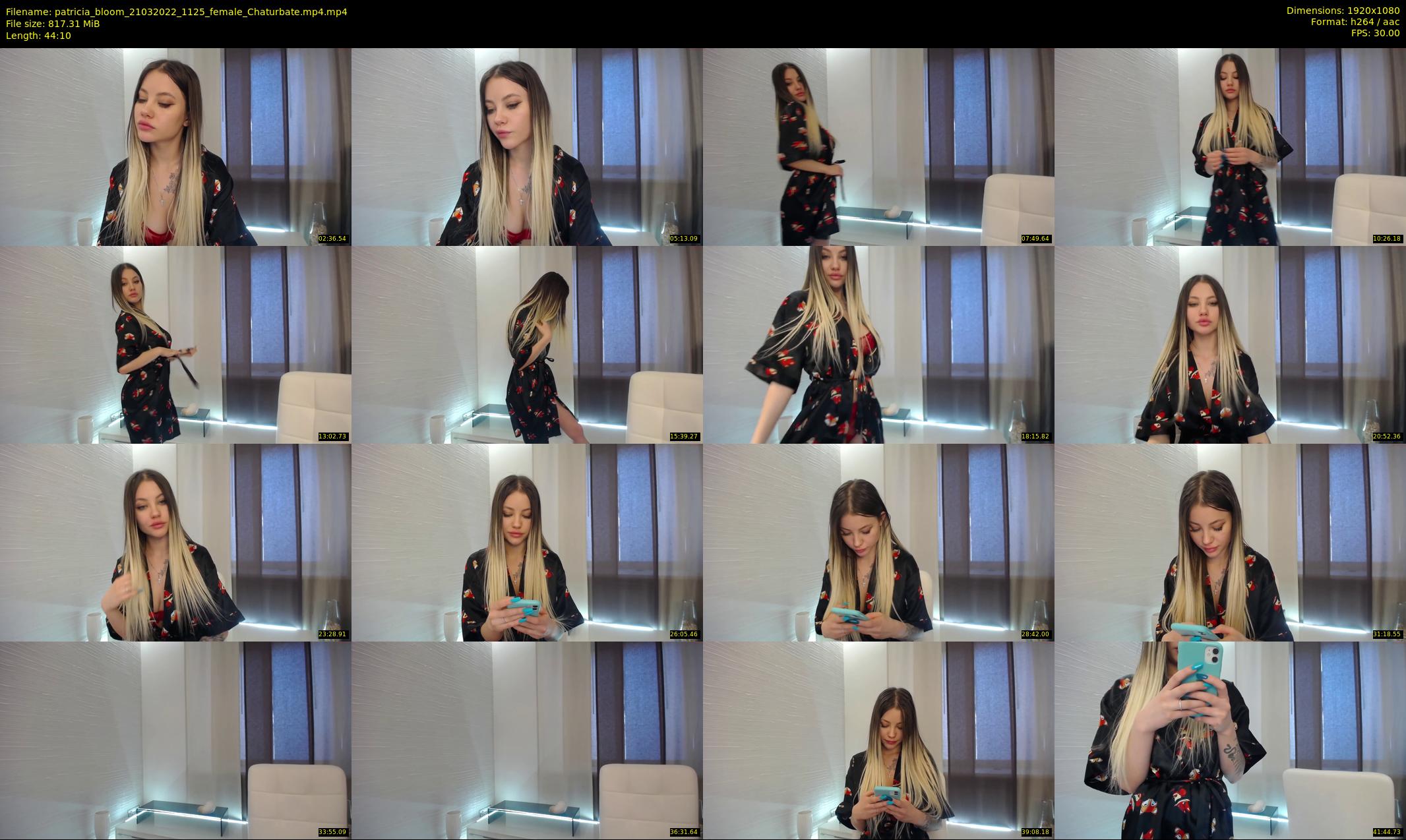 patricia_bloom — 45 minute Chaturbate female cam show recording, 1080p, Mar 21, 2022
