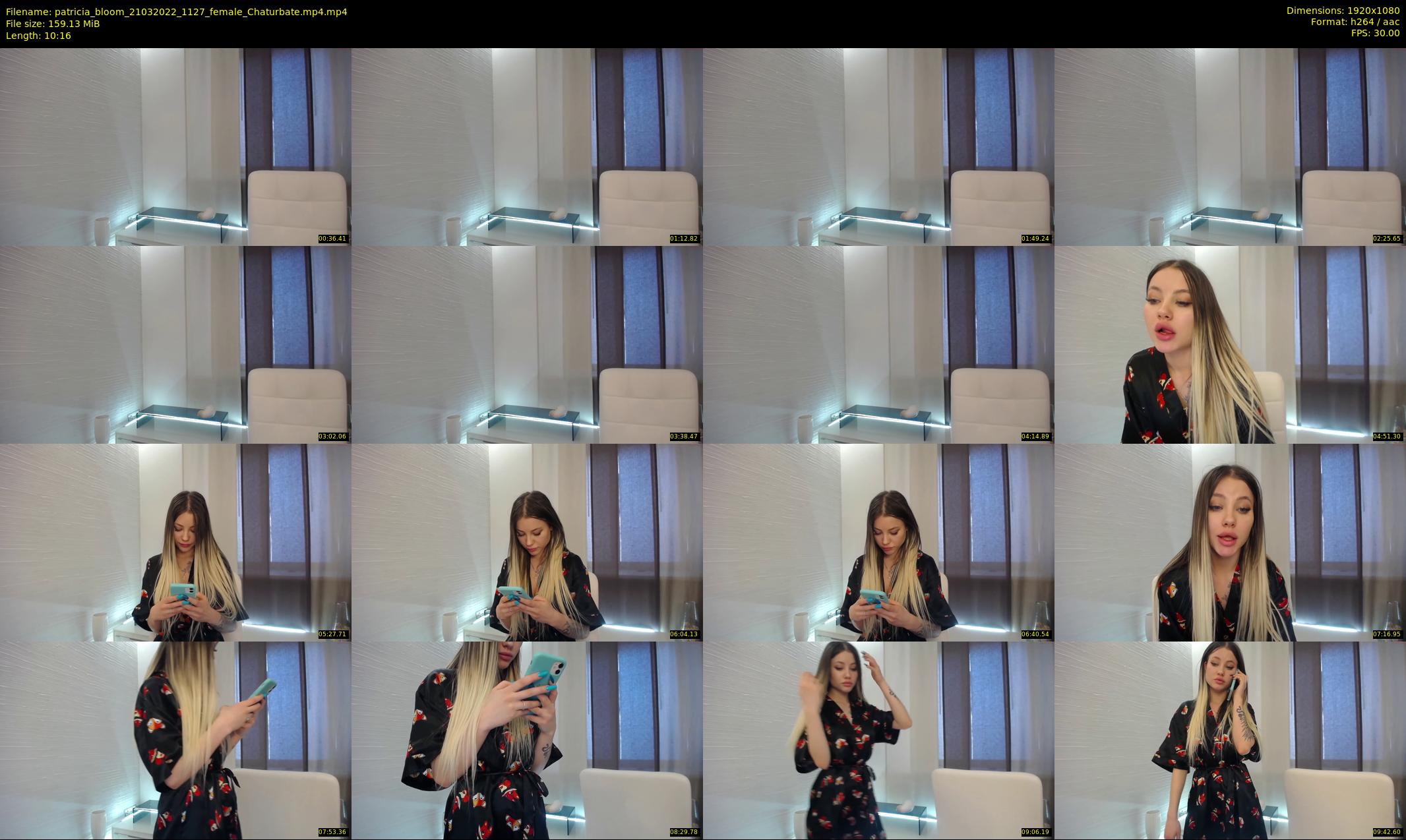 patricia_bloom — 11 minute Chaturbate female cam show recording, 1080p, Mar 21, 2022