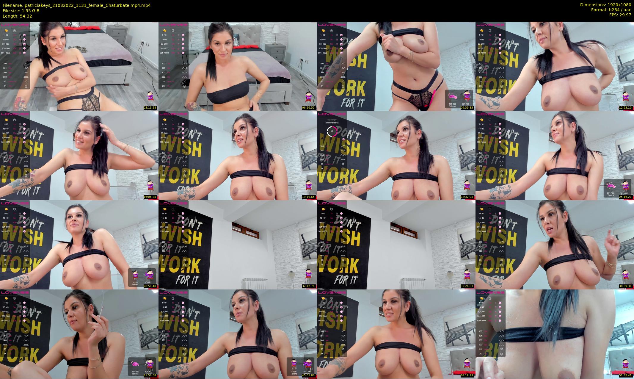 patriciakeys — 55 minute Chaturbate female cam show recording, 1080p, Mar 21, 2022