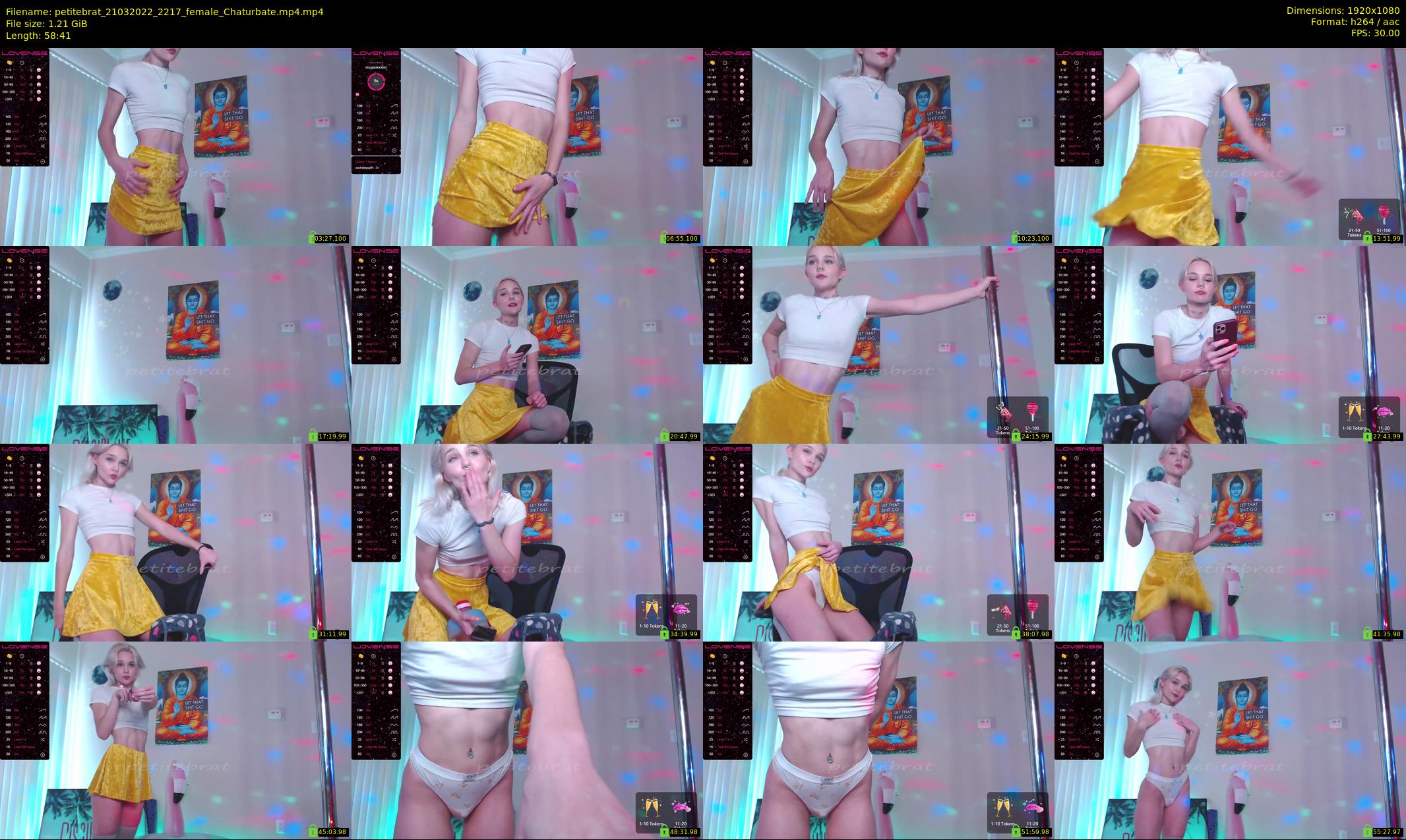 petitebrat — 59 minute Chaturbate female cam show recording, 1080p, Mar 21, 2022
