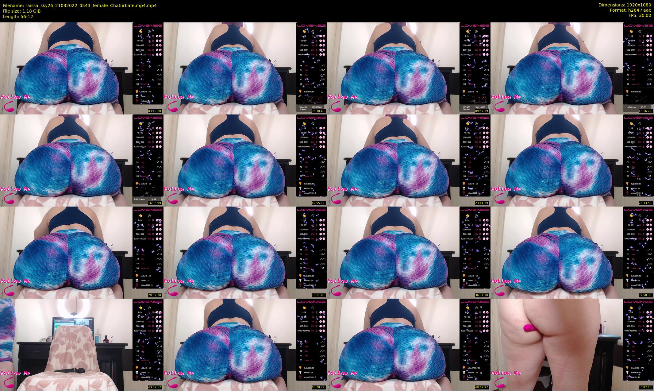 raissa_sky26 — 57 minute Chaturbate female cam show recording, 1080p, Mar 21, 2022