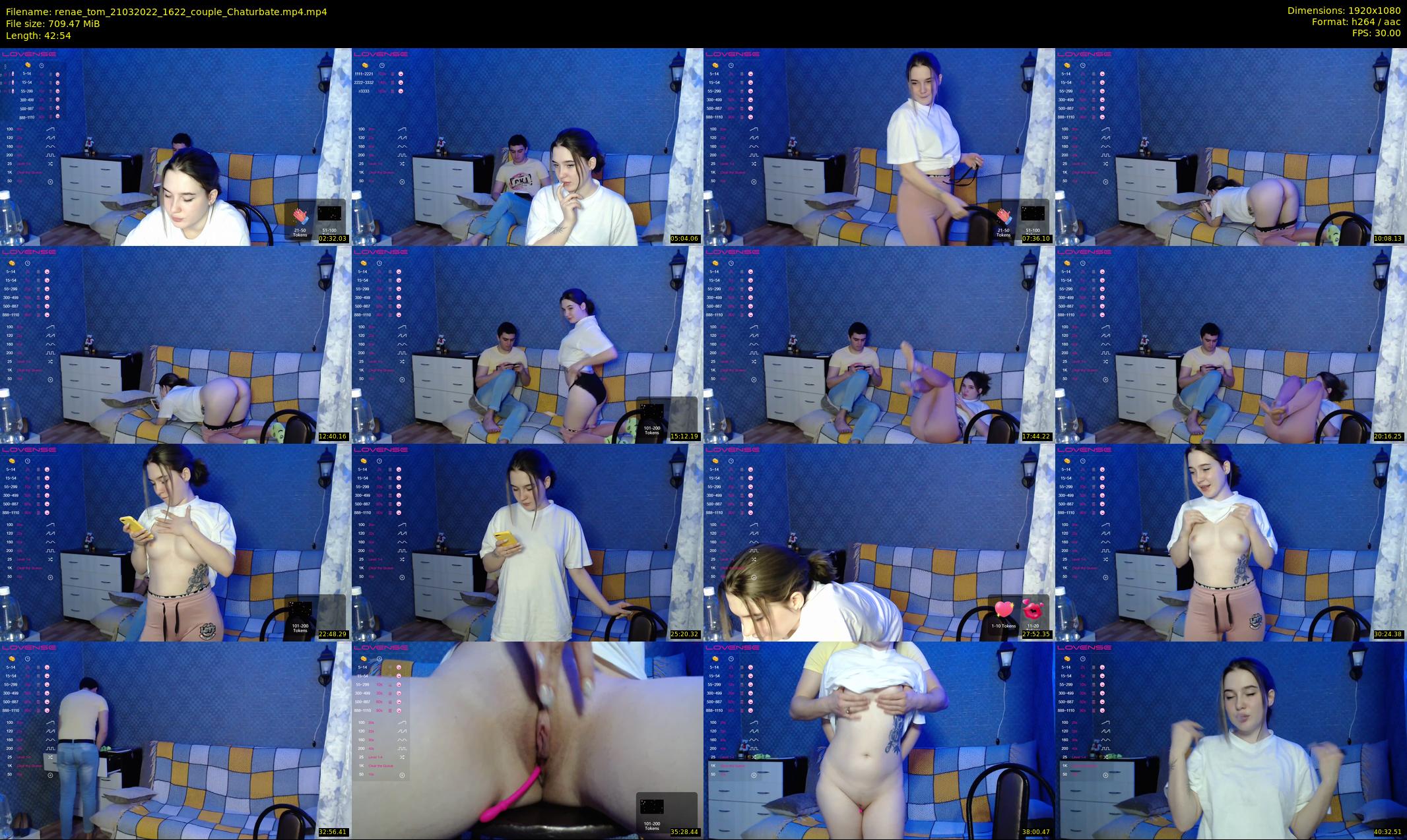 renae_tom — 43 minute Chaturbate couple cam show recording, 1080p, Mar 21, 2022