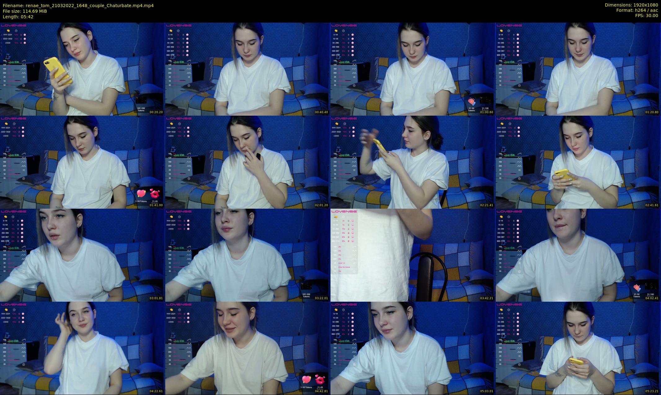 renae_tom — 6 minute Chaturbate couple cam show recording, 1080p, Mar 21, 2022