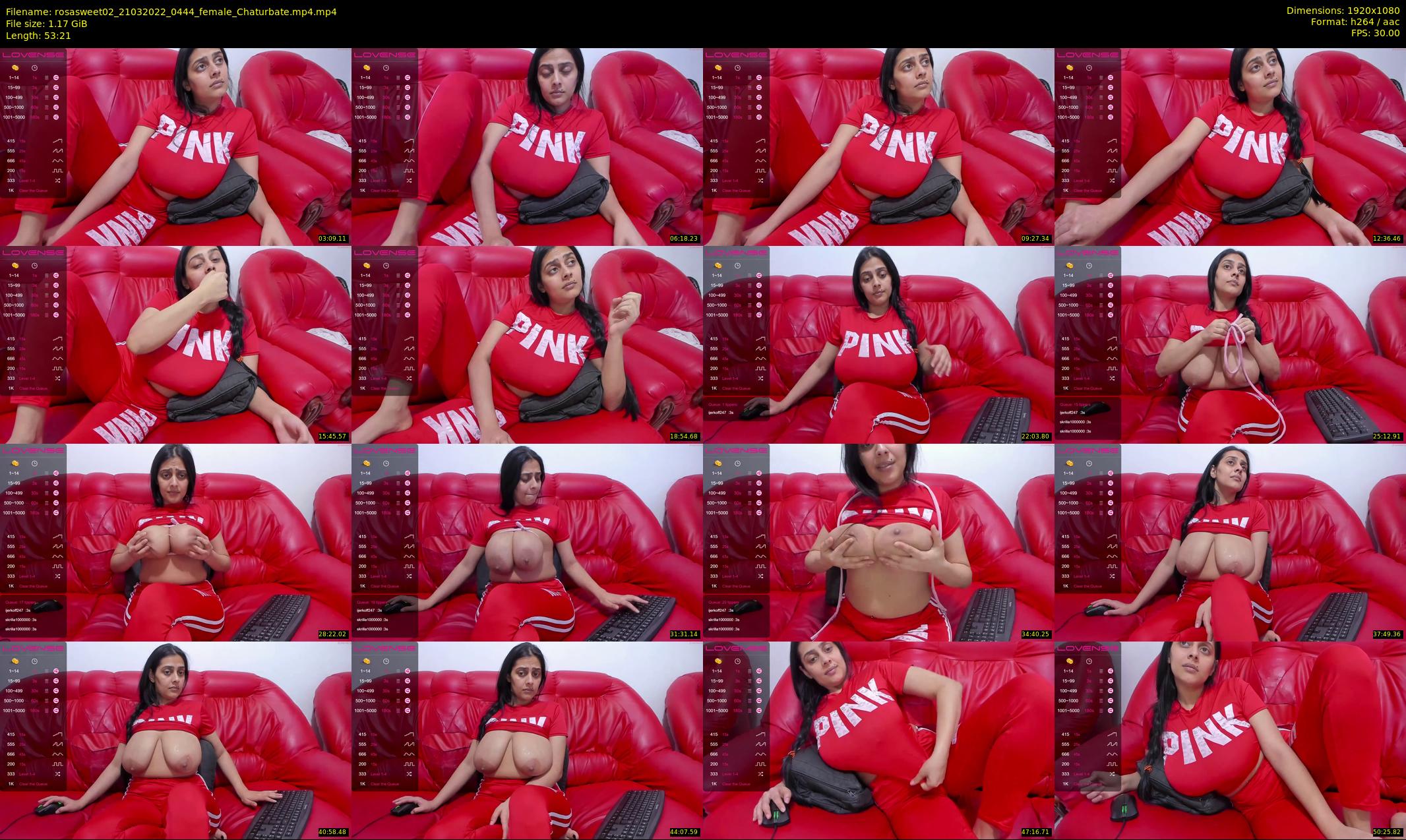 rosasweet02 — 54 minute Chaturbate female cam show recording, 1080p, Mar 21, 2022