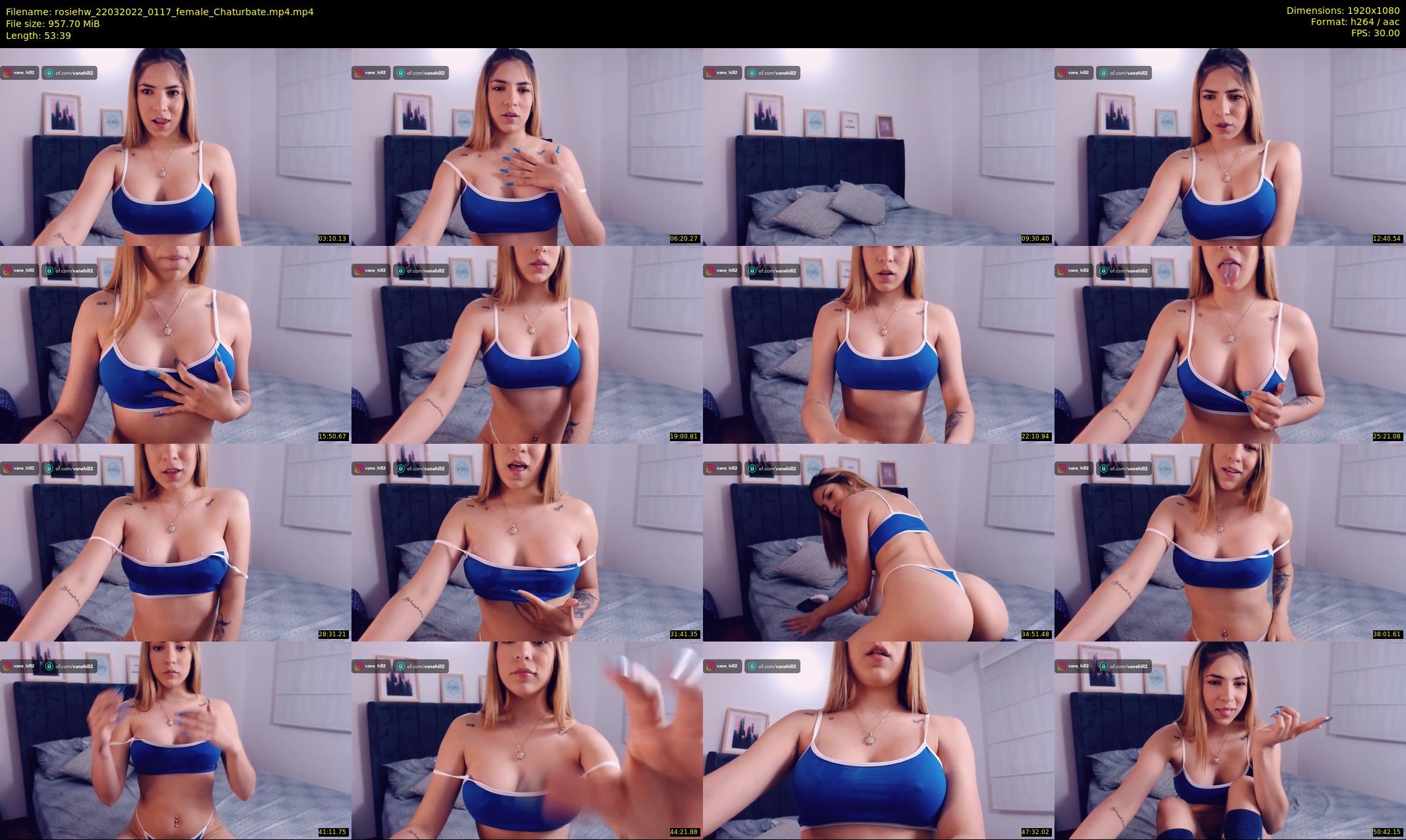 rosiehw — 54 minute Chaturbate couple cam show recording, 1080p, Mar 22, 2022