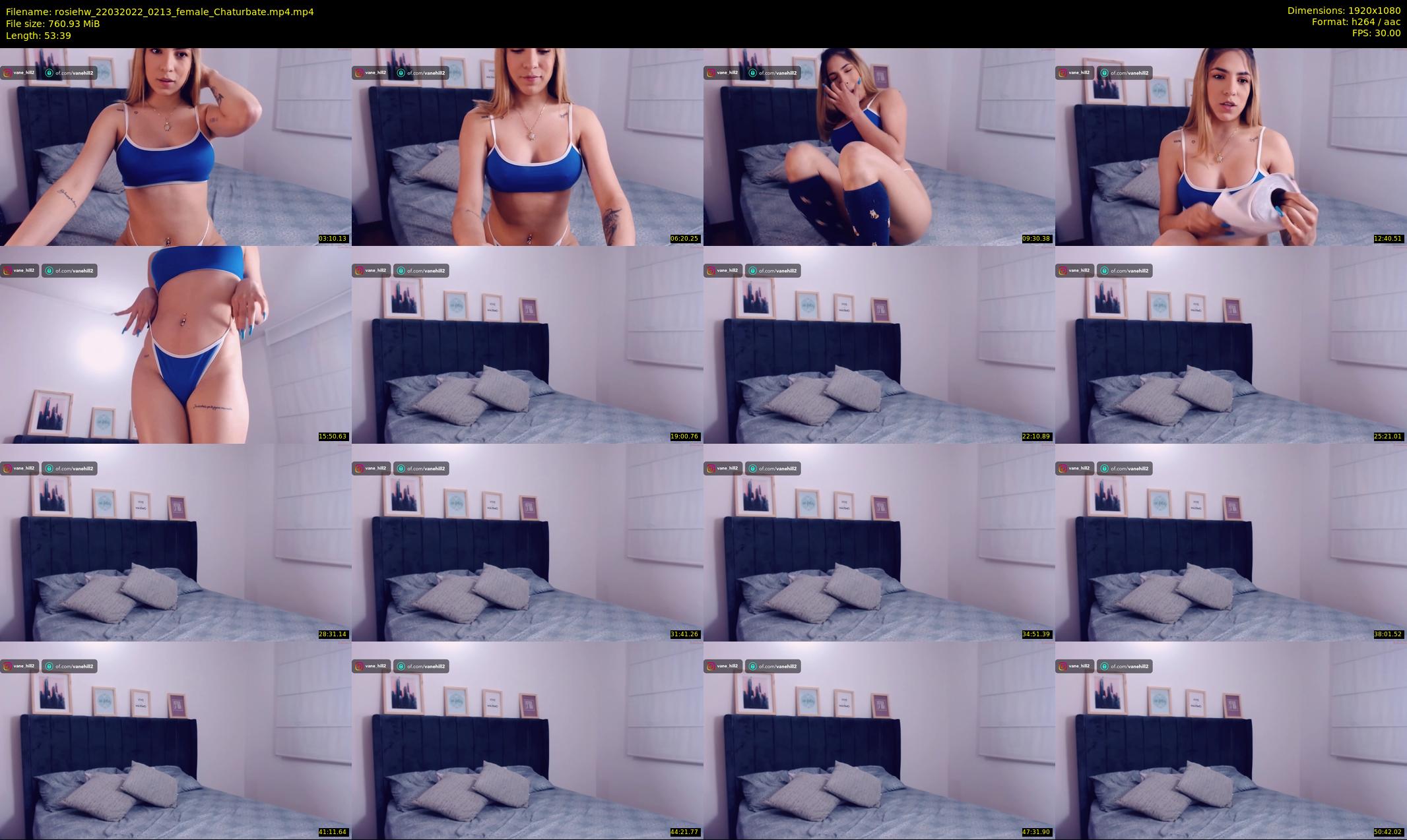 rosiehw — 54 minute Chaturbate couple cam show recording, 1080p, Mar 22, 2022