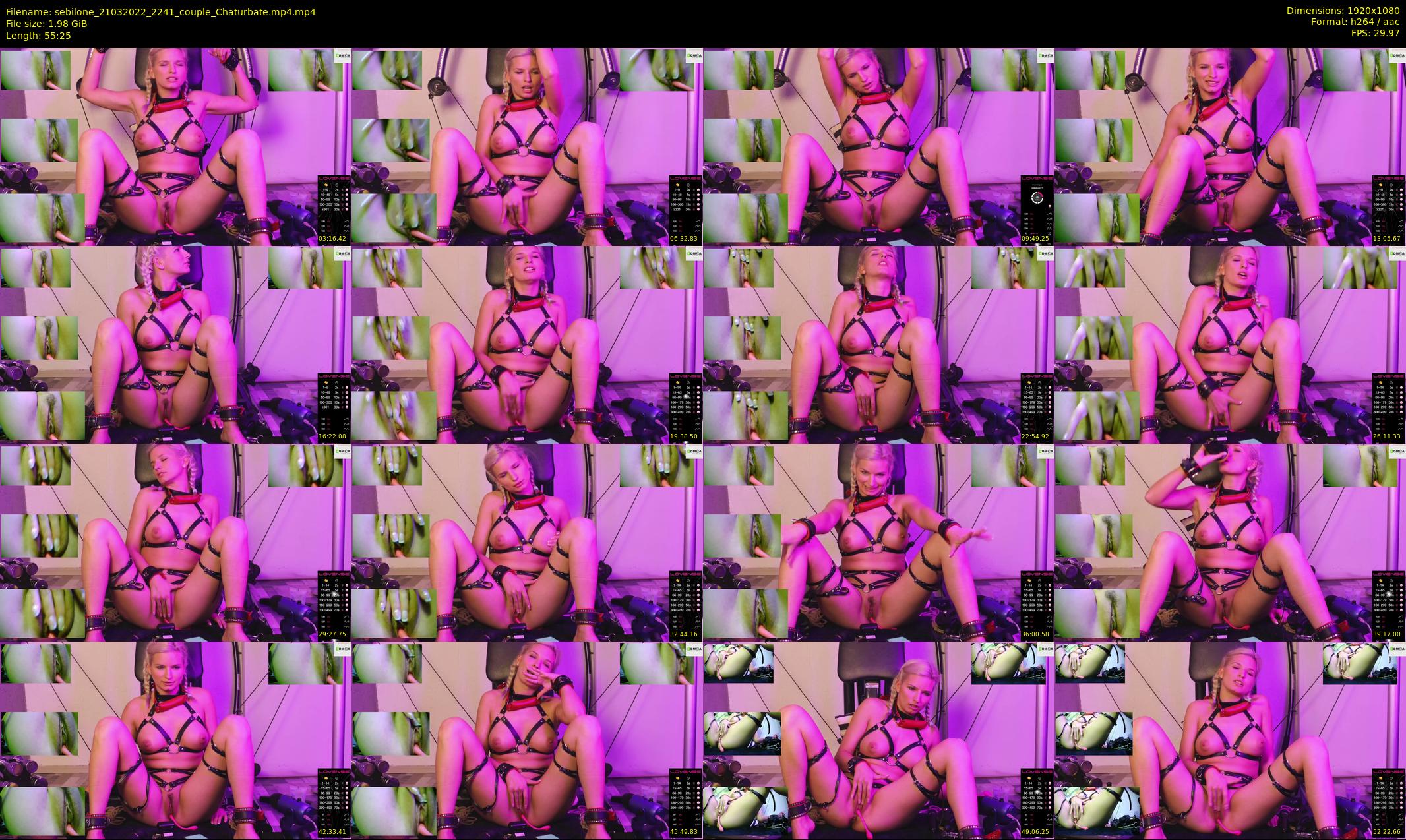 sebilone — 56 minute Chaturbate couple cam show recording, 1080p, Mar 21, 2022