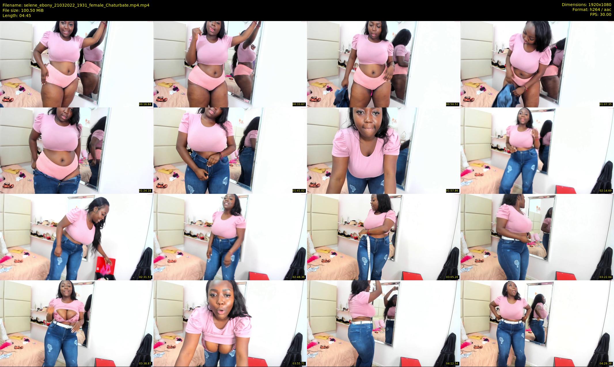 selene_ebony — 5 minute Chaturbate female cam show recording, 1080p, Mar 21, 2022
