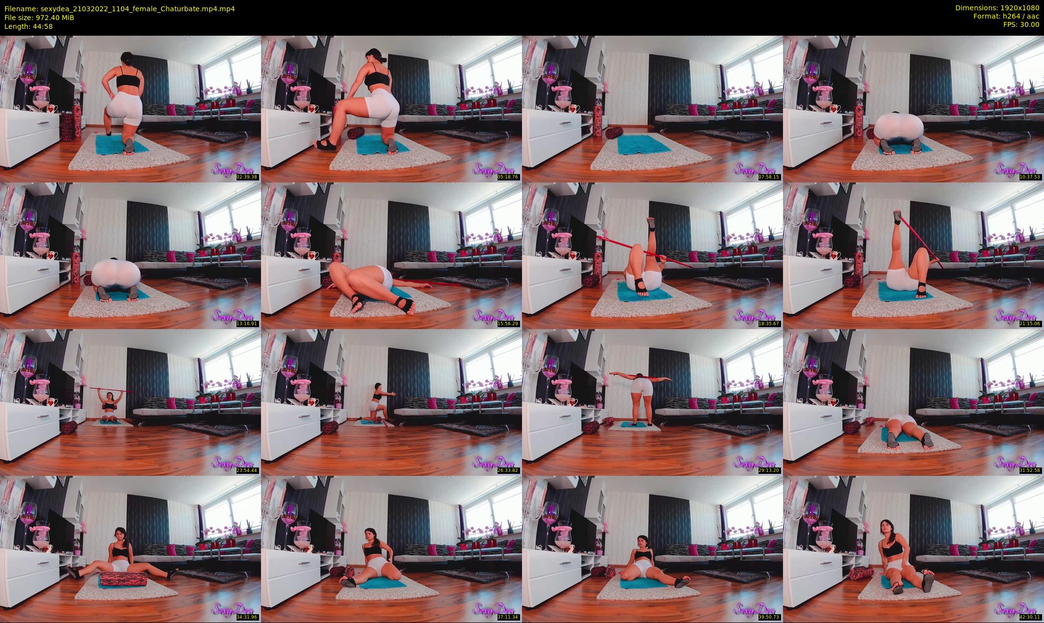 sexydea — 45 minute Chaturbate female cam show recording, 1080p, Mar 21, 2022