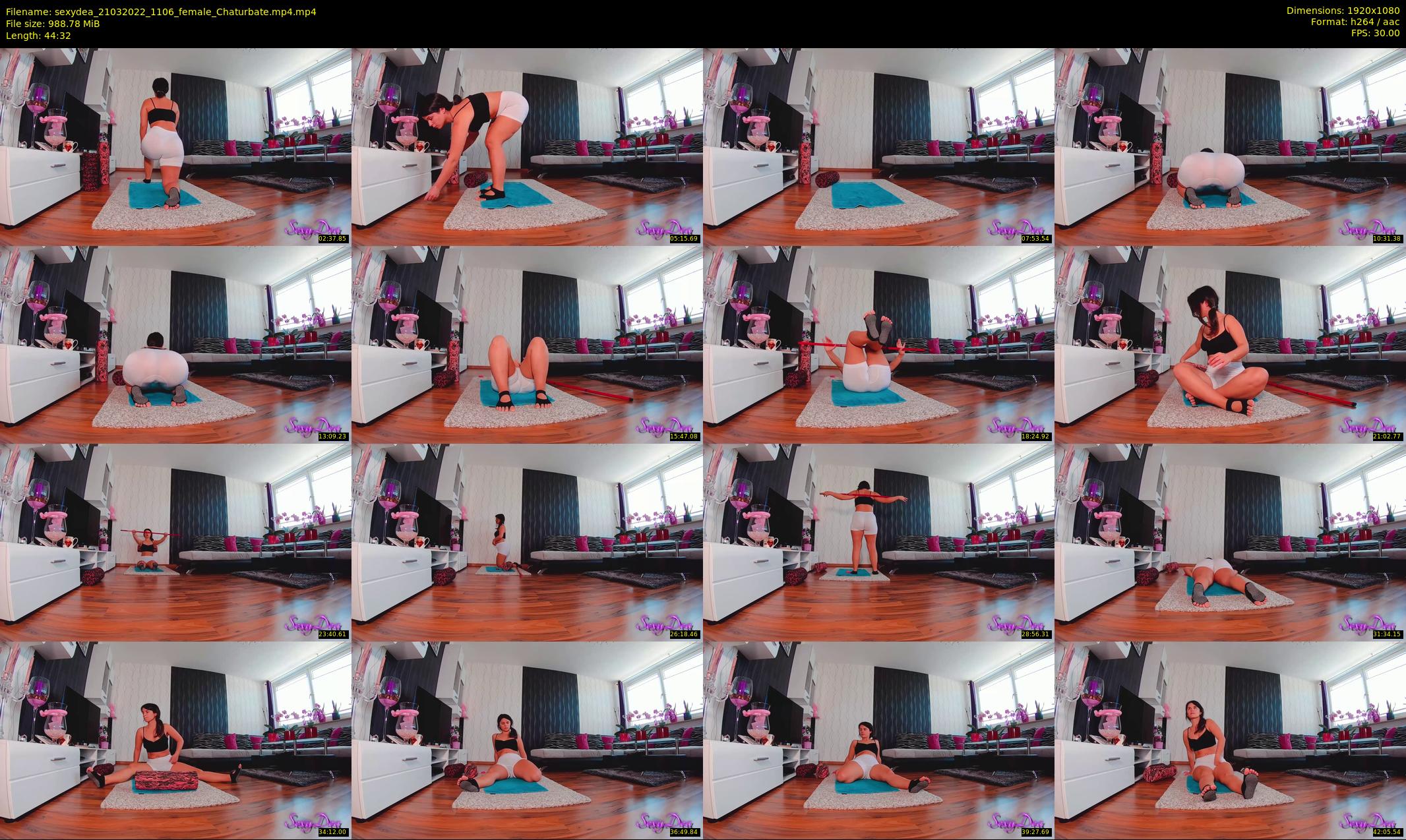 sexydea — 45 minute Chaturbate female cam show recording, 1080p, Mar 21, 2022