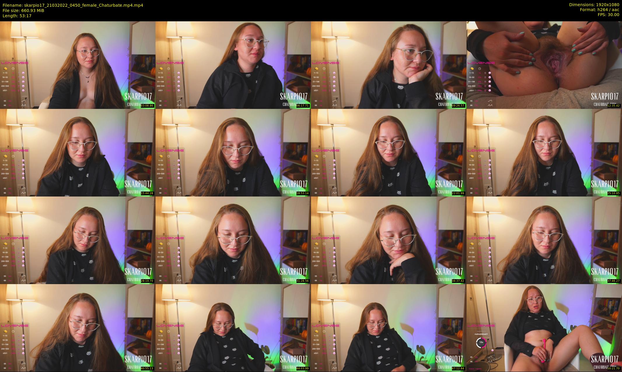 skarpio17 — 54 minute Chaturbate female cam show recording, 1080p, Mar 21, 2022