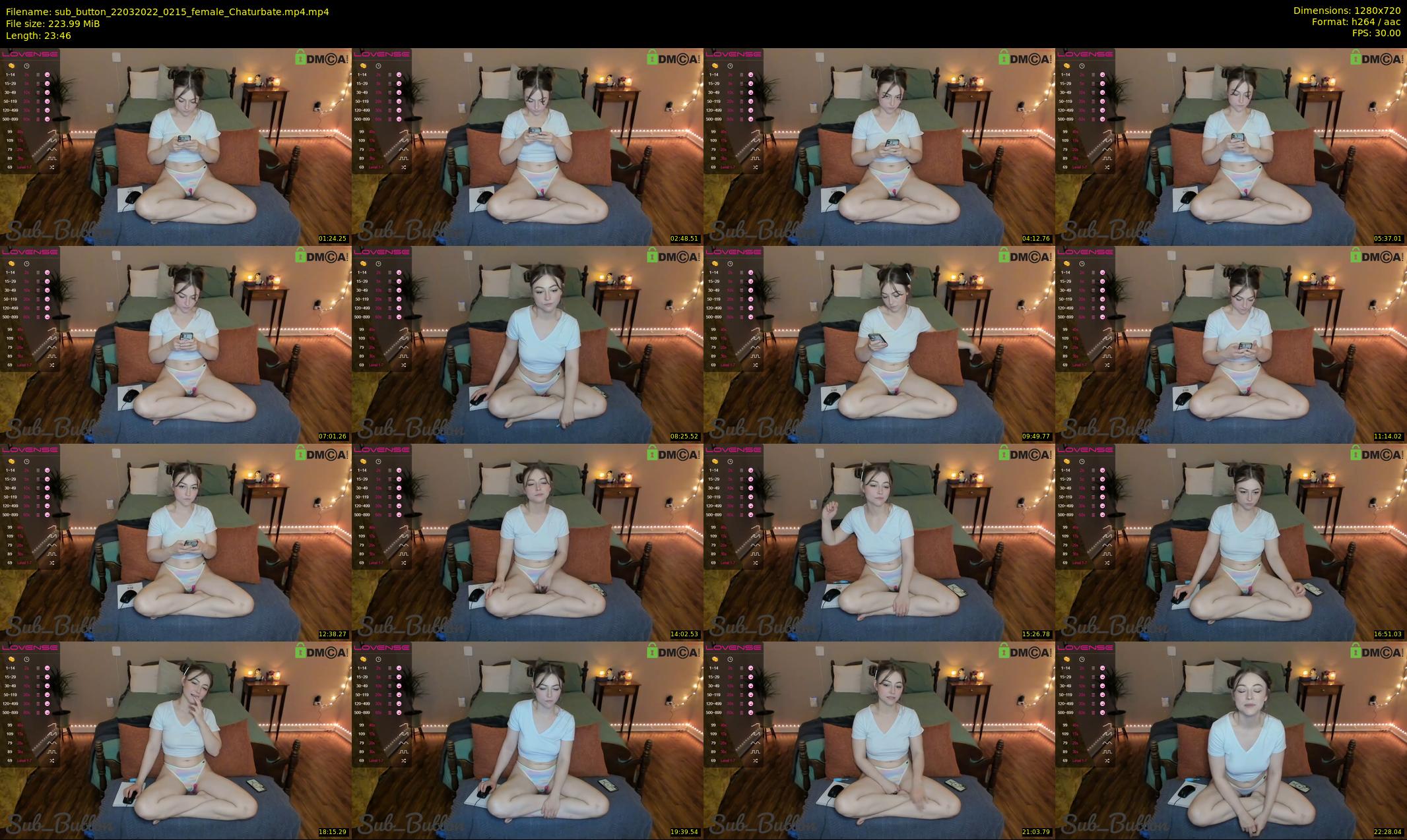 sub_button — 24 minute Chaturbate female cam show recording, 720p, Mar 22, 2022