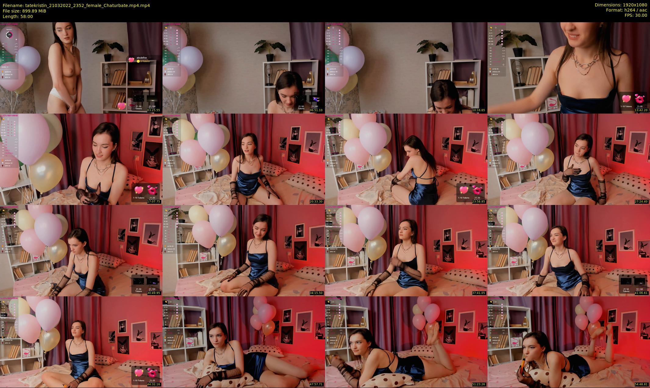 tatekristin — 58 minute Chaturbate female cam show recording, 1080p, Mar 21, 2022
