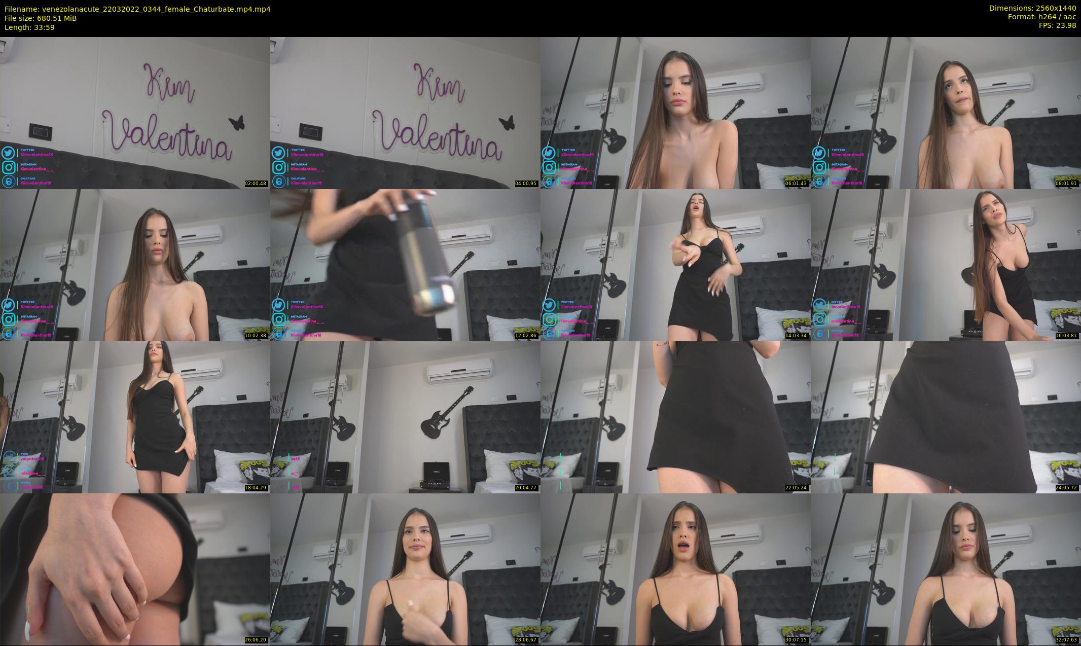 venezolanacute — 34 minute Chaturbate female cam show recording, 1080p, Mar 22, 2022