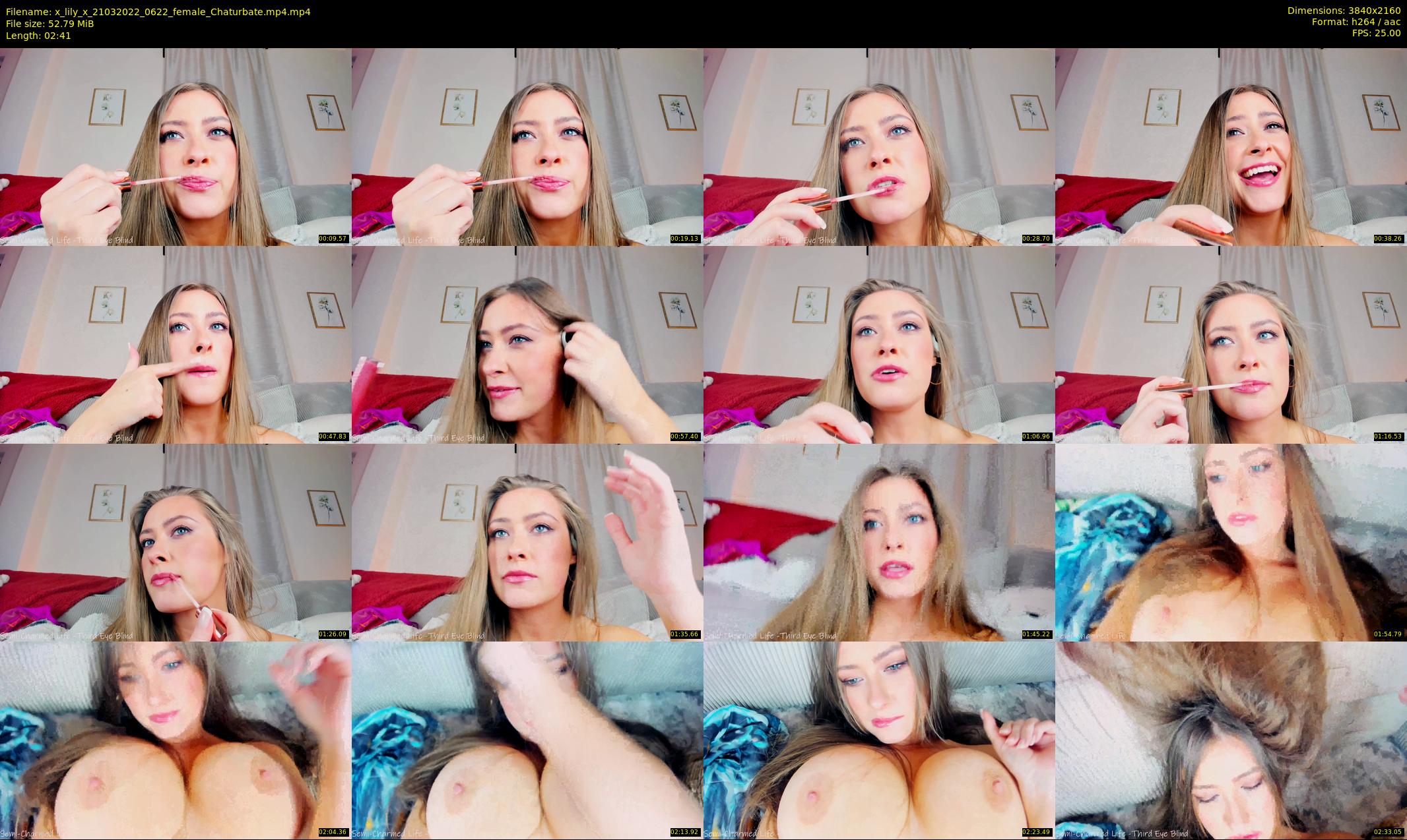 x_lily_x — 3 minute Chaturbate female cam show recording, 4K, Mar 21, 2022