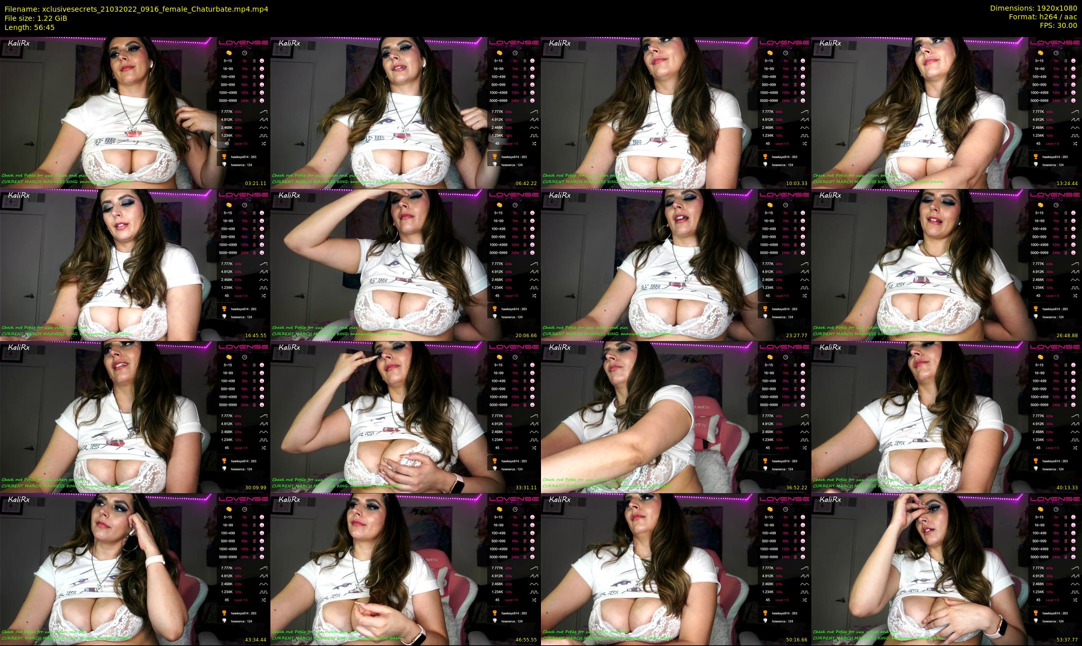 xclusivesecrets — 57 minute Chaturbate female cam show recording, 1080p, Mar 21, 2022